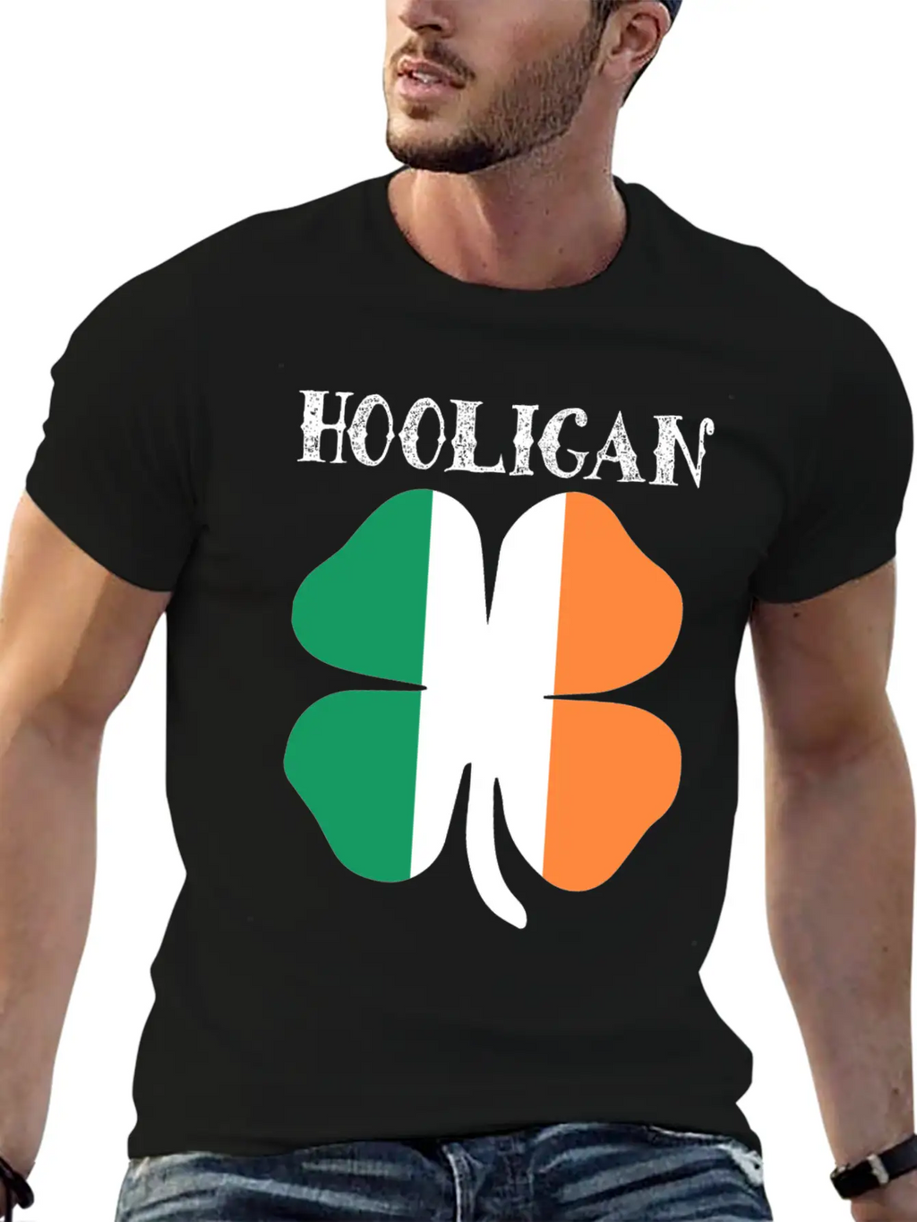 Irish Hooligan Ireland Flag Shamrock Clover St Classic Fit Graphic Tee For Daily Comfort – Unisex Cotton Shirt