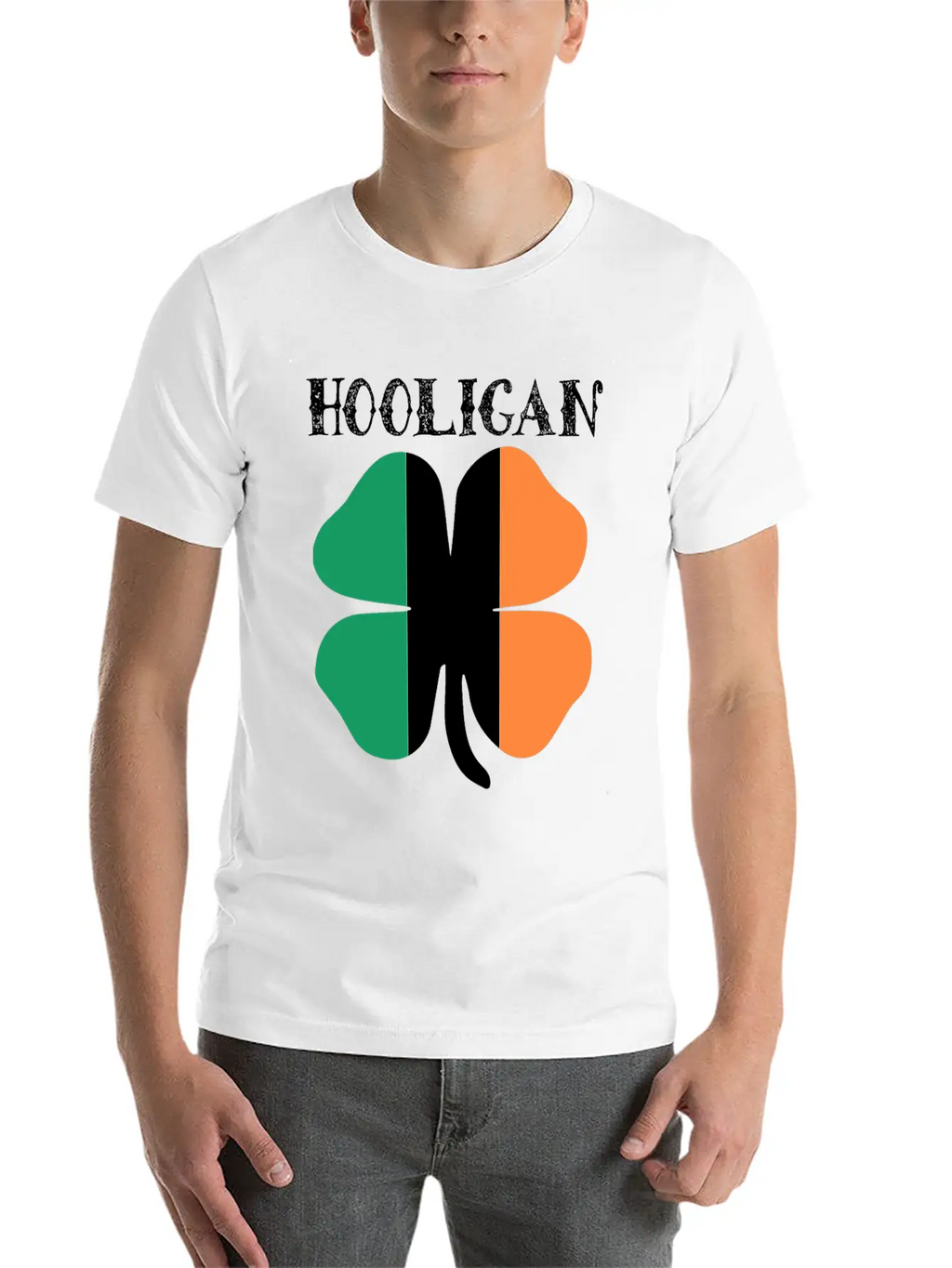 Irish Hooligan Ireland Flag Shamrock Clover St Classic Fit Graphic Tee For Daily Comfort – Unisex Cotton Shirt