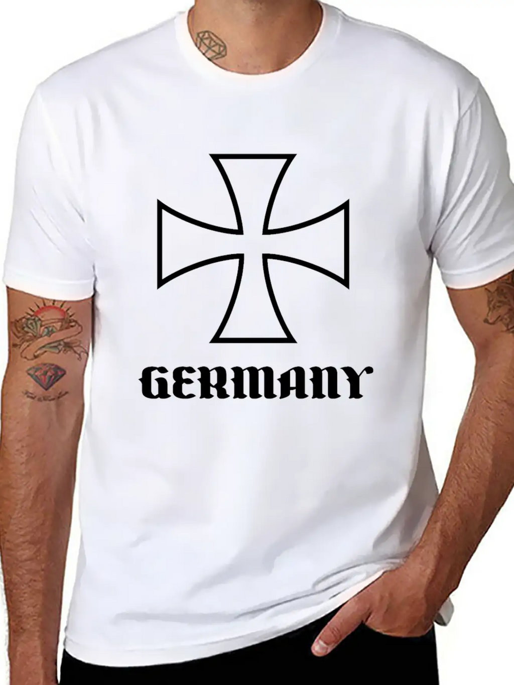 Iron Cross Eisernes Kreuz Germany Unisex Casual T-Shirt – Clean Design For Daily Comfort