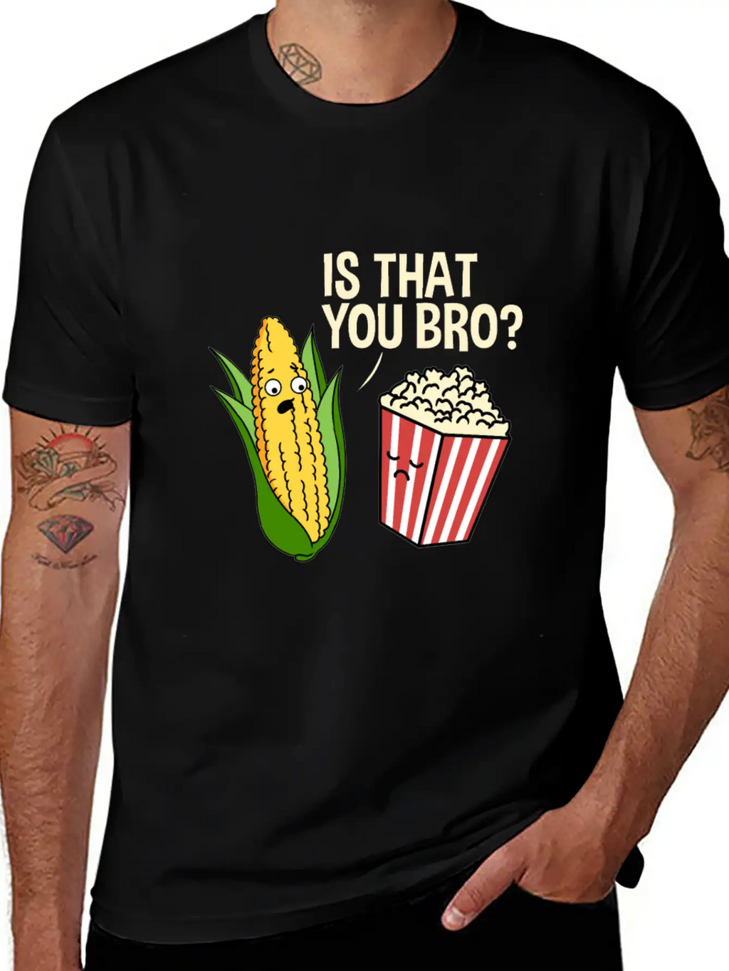 Is That You Bro Popcorn Stylish Everyday T-Shirt – Unisex Basic Cotton Tee