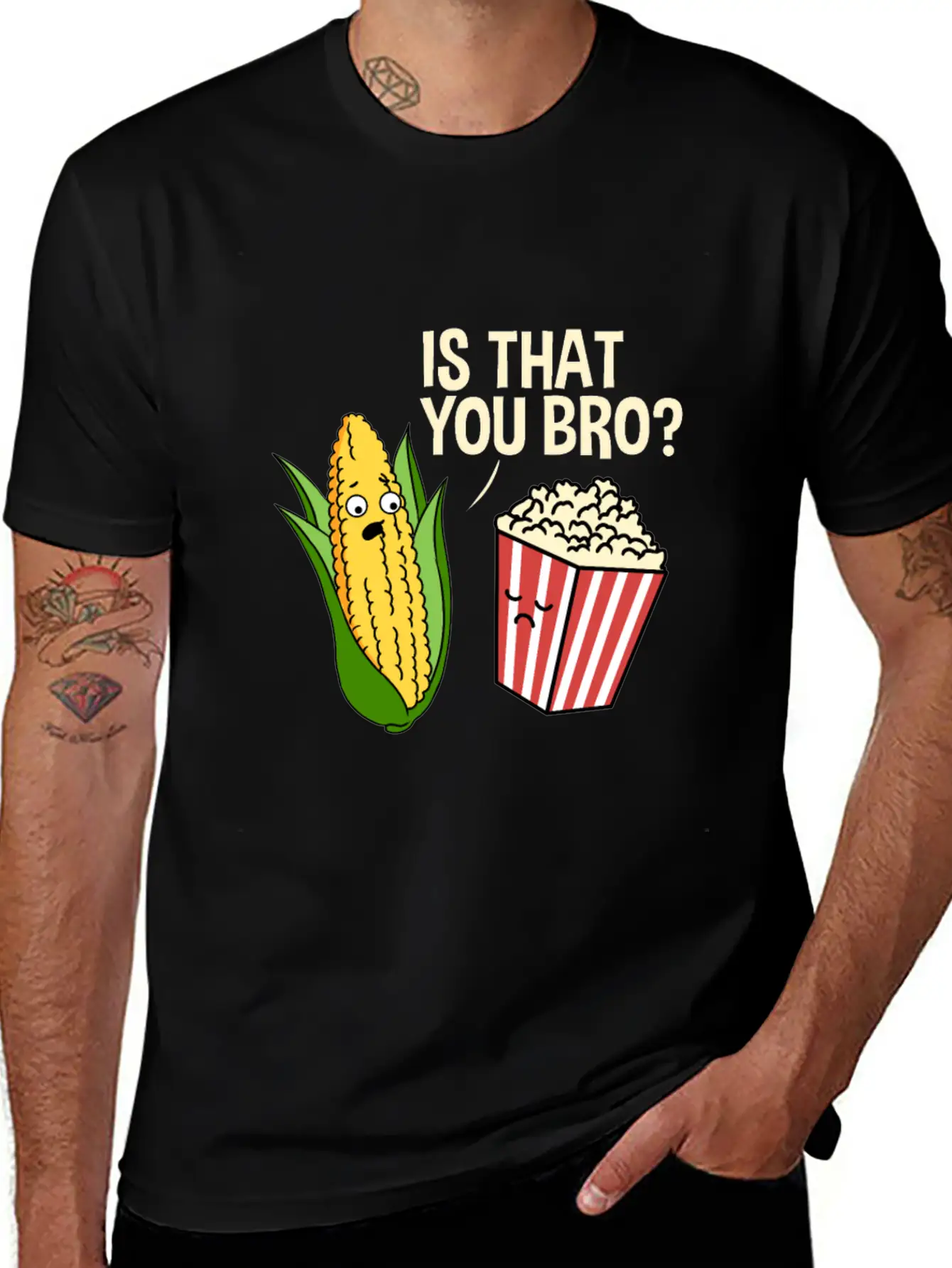 Is That You Bro Popcorn Stylish Everyday T-Shirt – Unisex Basic Cotton Tee