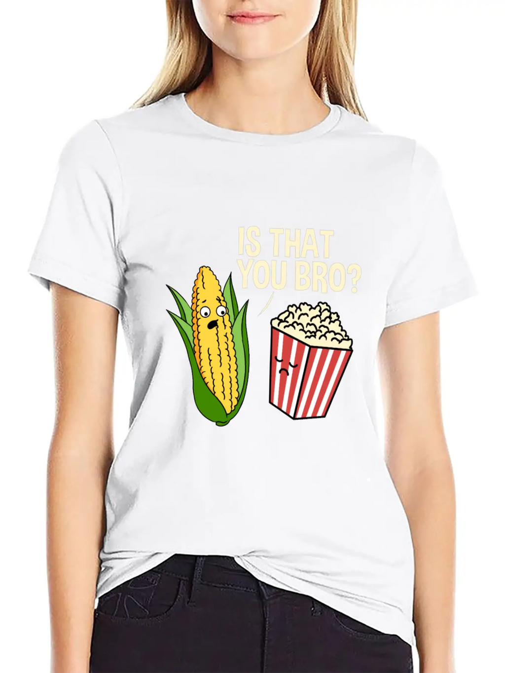 Is That You Bro Popcorn Stylish Everyday T-Shirt – Unisex Basic Cotton Tee