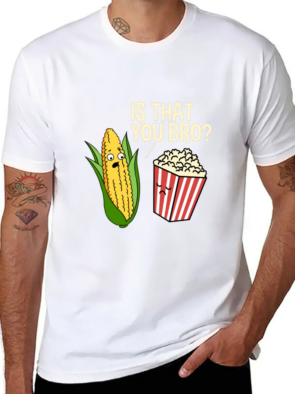 Is That You Bro Popcorn Stylish Everyday T-Shirt – Unisex Basic Cotton Tee