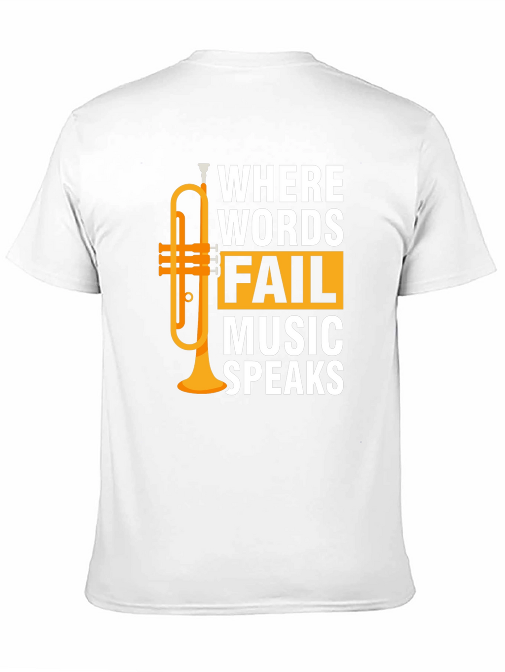 Music Speaks T-Shirt - Trumpet Graphic Tee