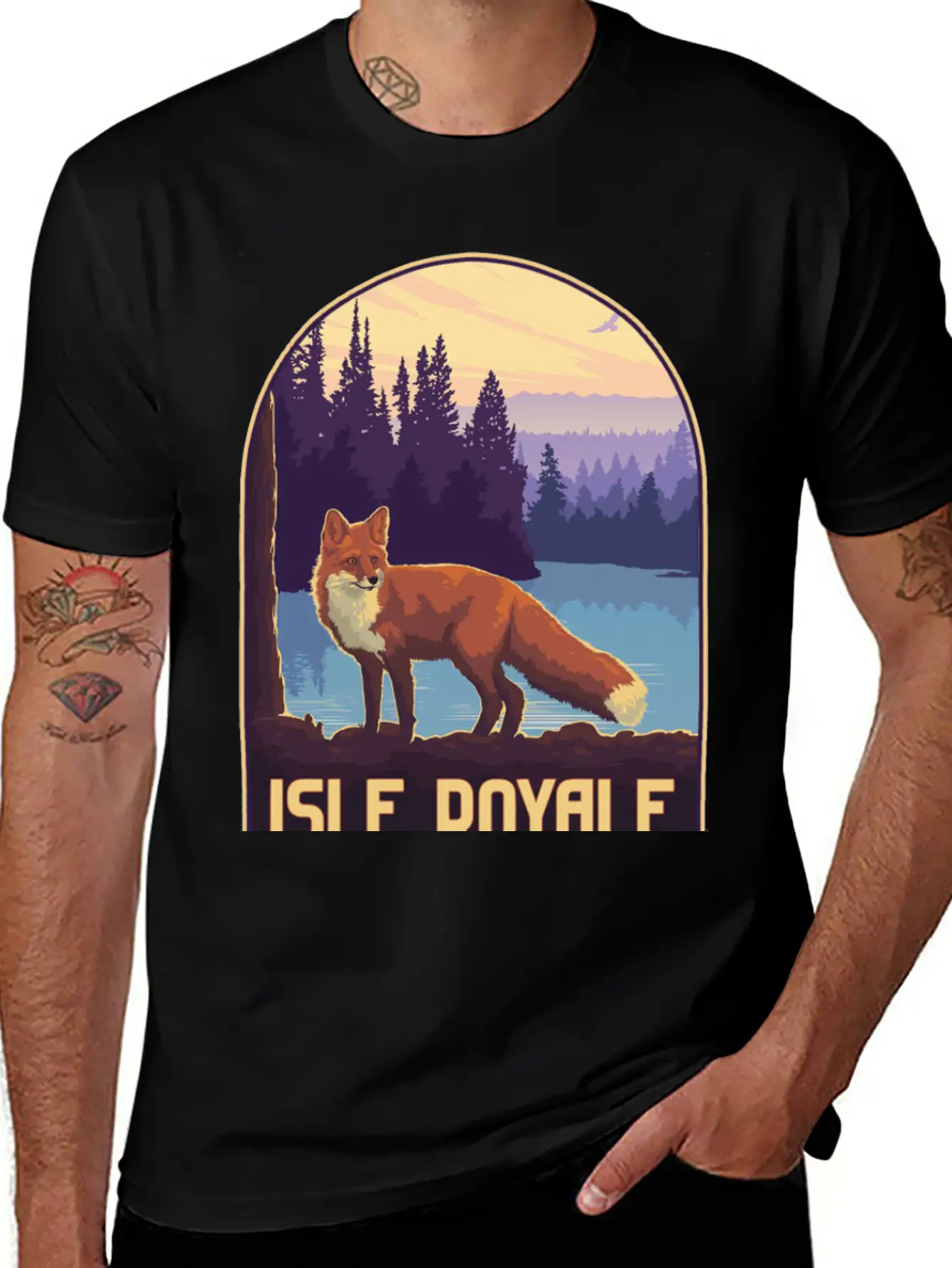 Isle Royale National Park Unisex Short Sleeve Soft Cotton T-Shirt – Casual Everyday Wear
