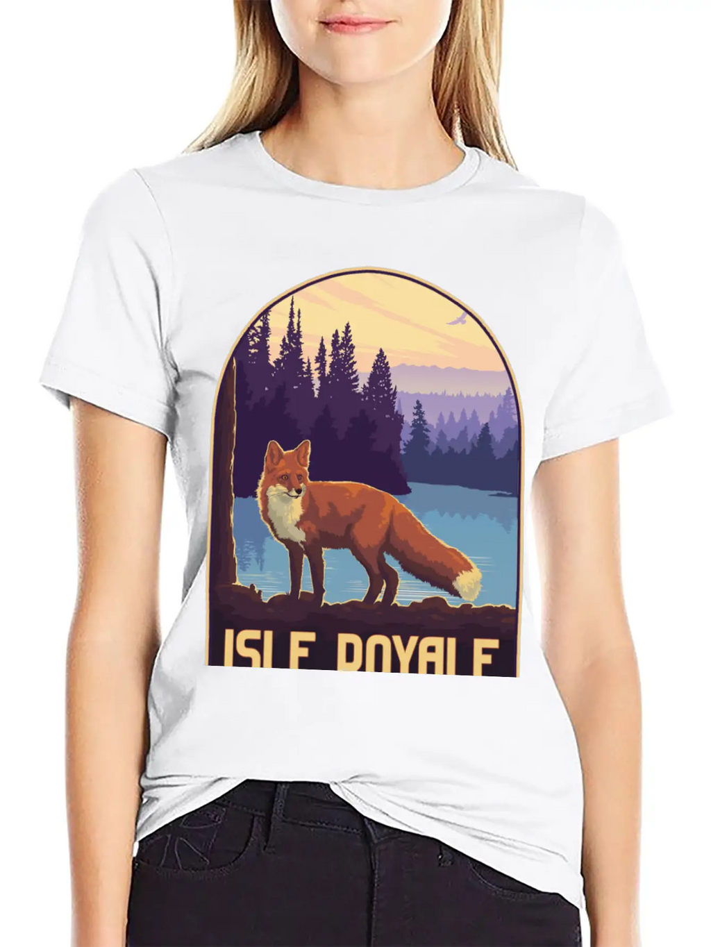 Isle Royale National Park Unisex Short Sleeve Soft Cotton T-Shirt – Casual Everyday Wear