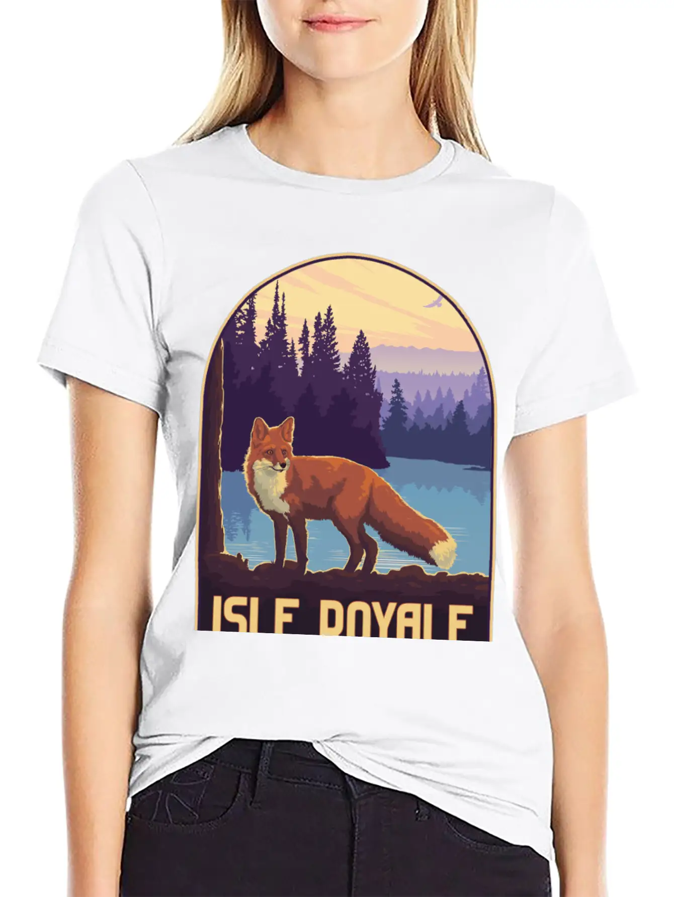 Isle Royale National Park Unisex Short Sleeve Soft Cotton T-Shirt – Casual Everyday Wear