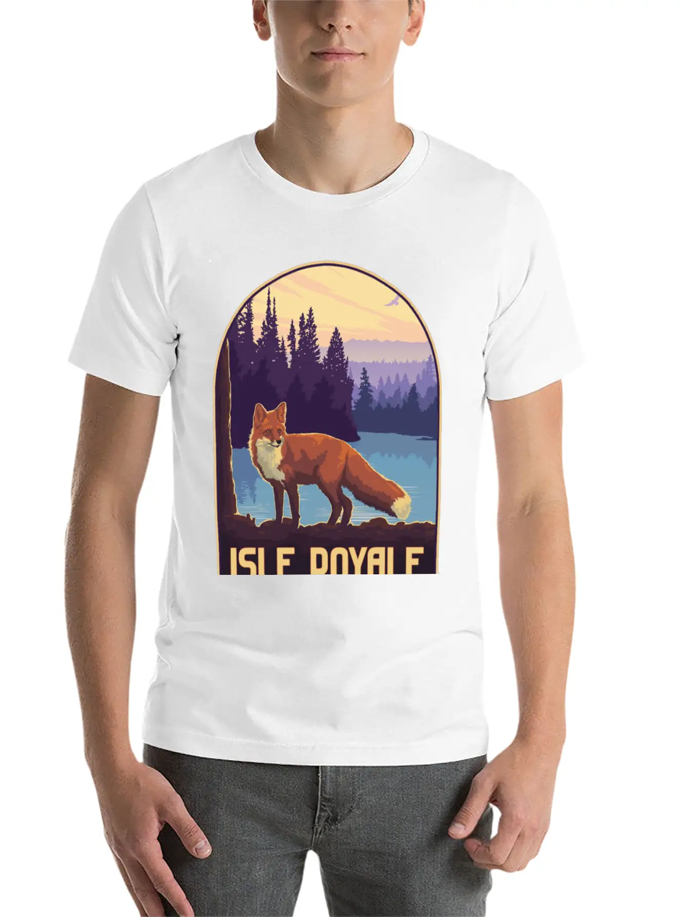Isle Royale National Park Unisex Short Sleeve Soft Cotton T-Shirt – Casual Everyday Wear