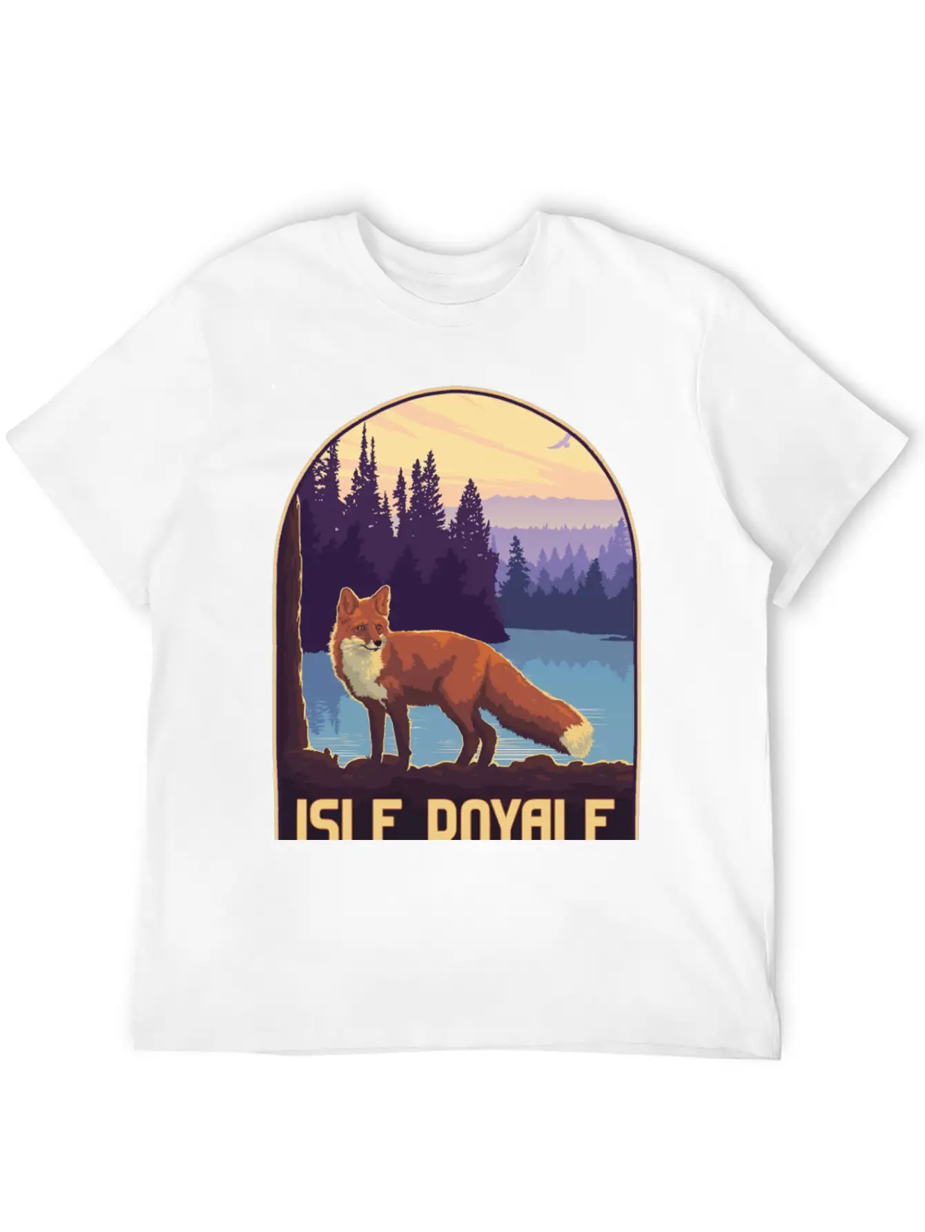 Isle Royale National Park Unisex Short Sleeve Soft Cotton T-Shirt – Casual Everyday Wear