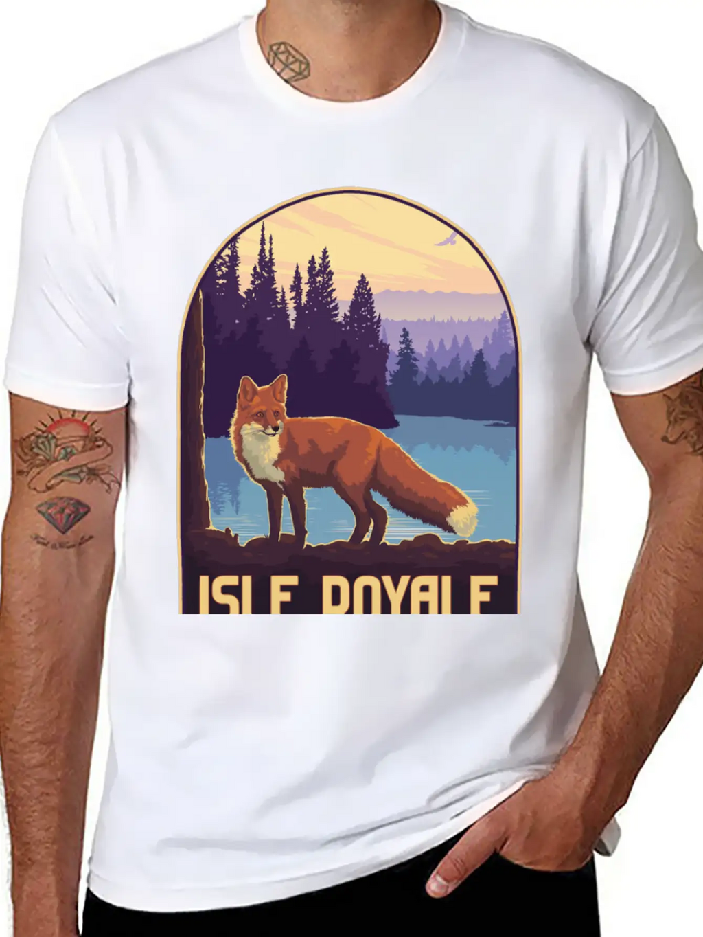 Isle Royale National Park Unisex Short Sleeve Soft Cotton T-Shirt – Casual Everyday Wear