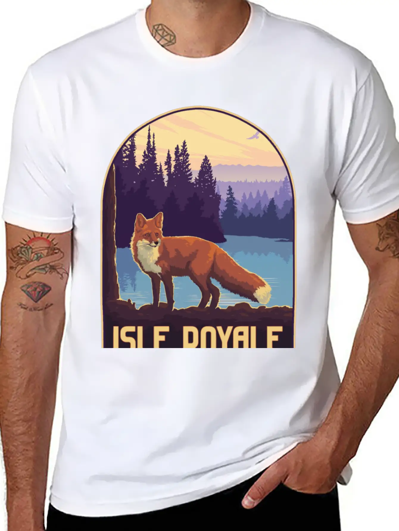 Isle Royale National Park Unisex Short Sleeve Soft Cotton T-Shirt – Casual Everyday Wear