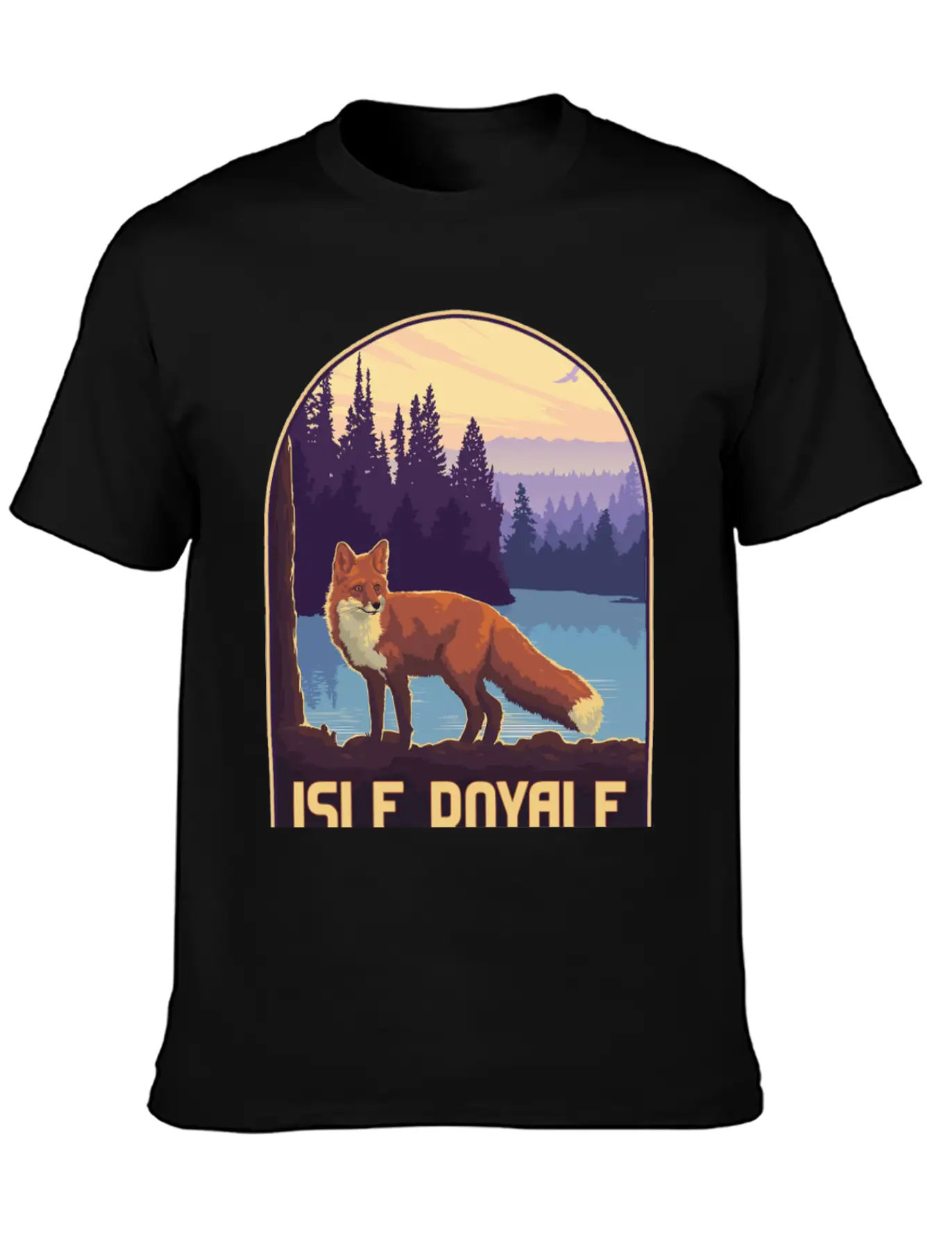 Isle Royale National Park Unisex Short Sleeve Soft Cotton T-Shirt – Casual Everyday Wear