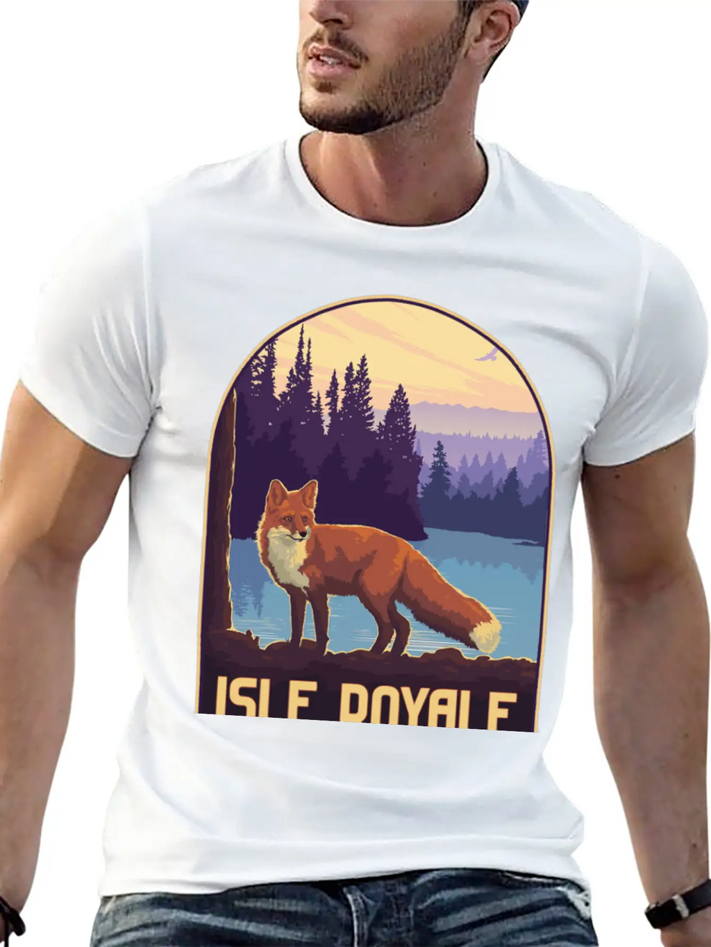Isle Royale National Park Unisex Short Sleeve Soft Cotton T-Shirt – Casual Everyday Wear