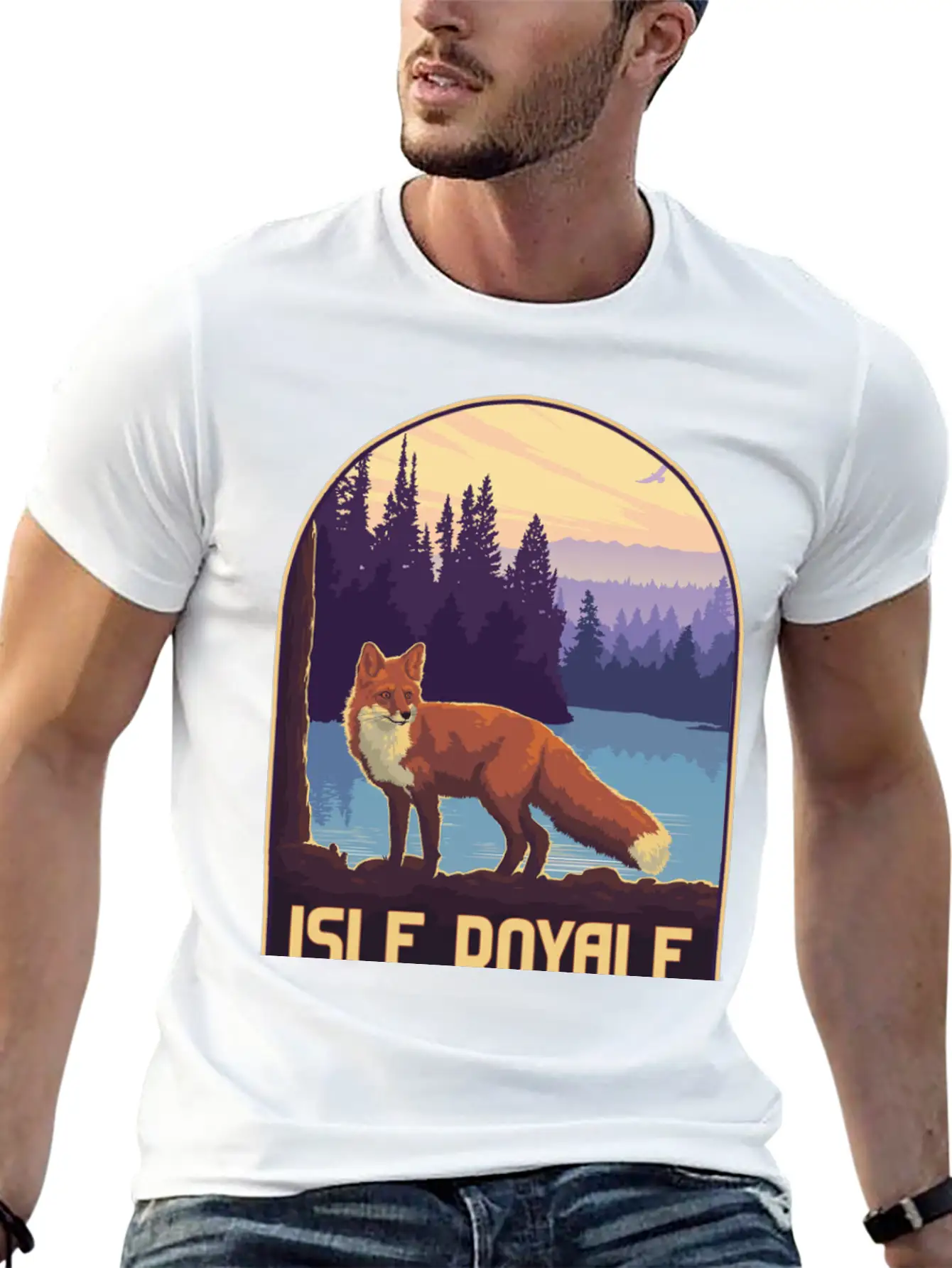 Isle Royale National Park Unisex Short Sleeve Soft Cotton T-Shirt – Casual Everyday Wear