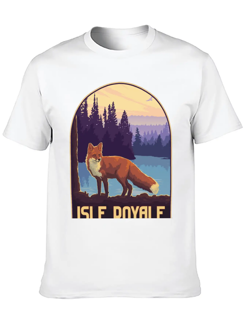 Isle Royale National Park Unisex Short Sleeve Soft Cotton T-Shirt – Casual Everyday Wear
