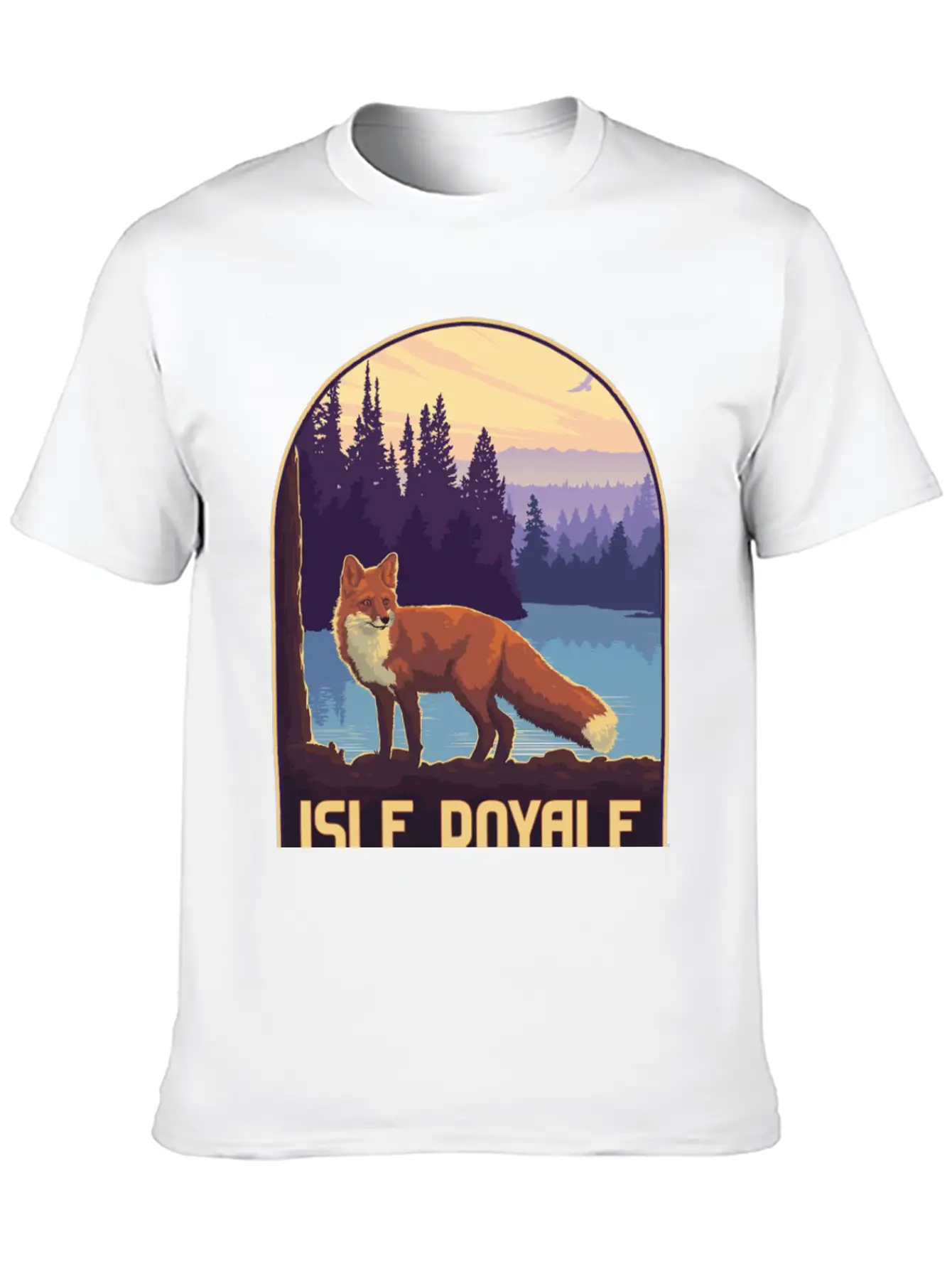 Isle Royale National Park Unisex Short Sleeve Soft Cotton T-Shirt – Casual Everyday Wear