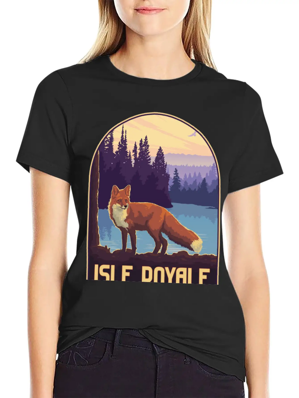 Isle Royale National Park Unisex Short Sleeve Soft Cotton T-Shirt – Casual Everyday Wear