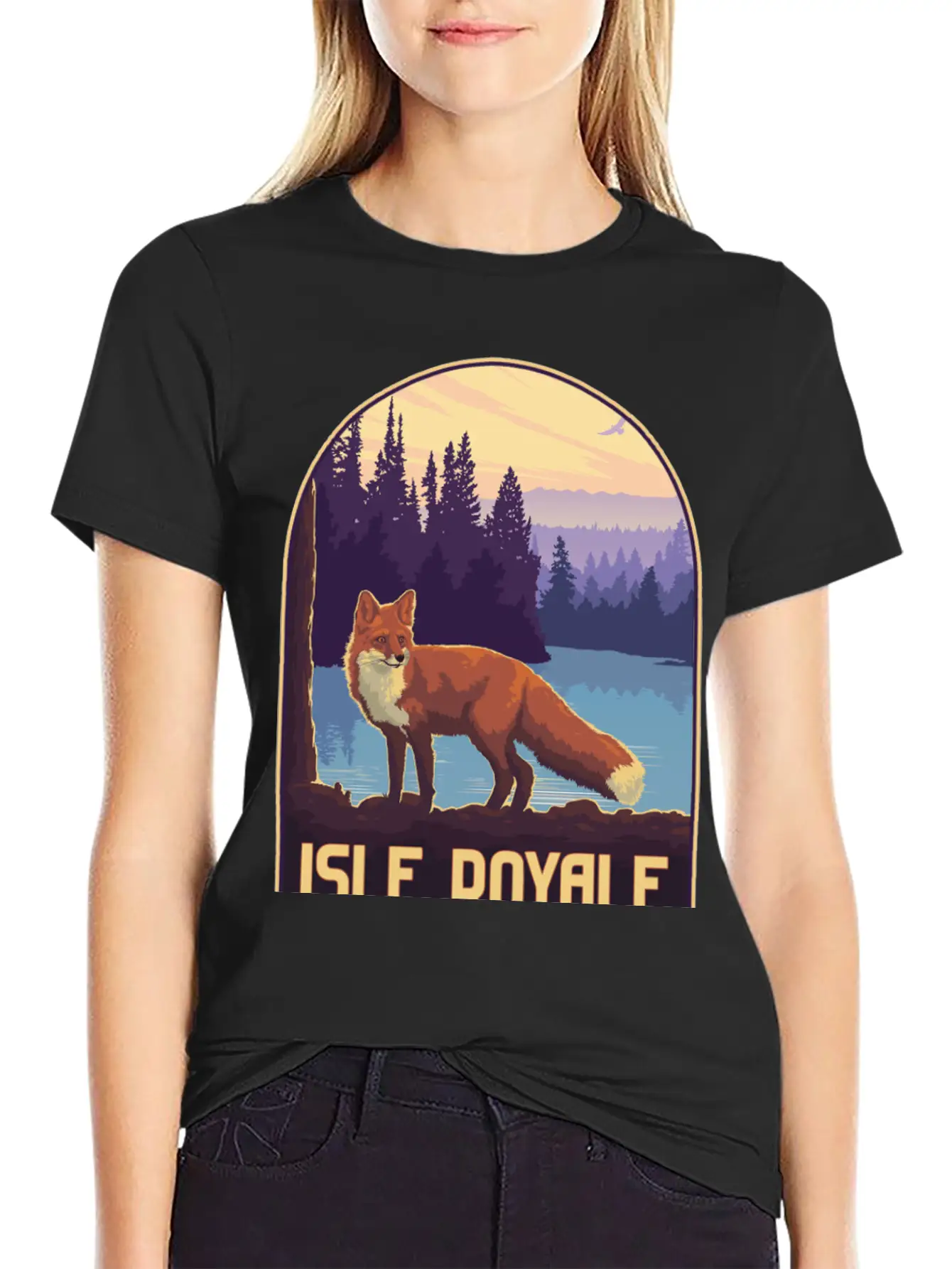 Isle Royale National Park Unisex Short Sleeve Soft Cotton T-Shirt – Casual Everyday Wear