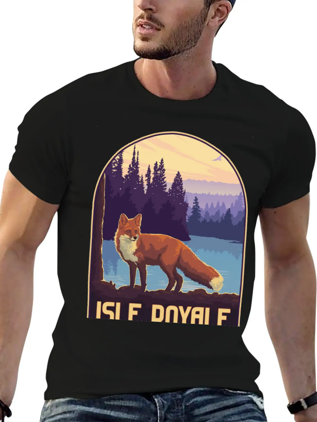 Isle Royale National Park Unisex Short Sleeve Soft Cotton T-Shirt – Casual Everyday Wear