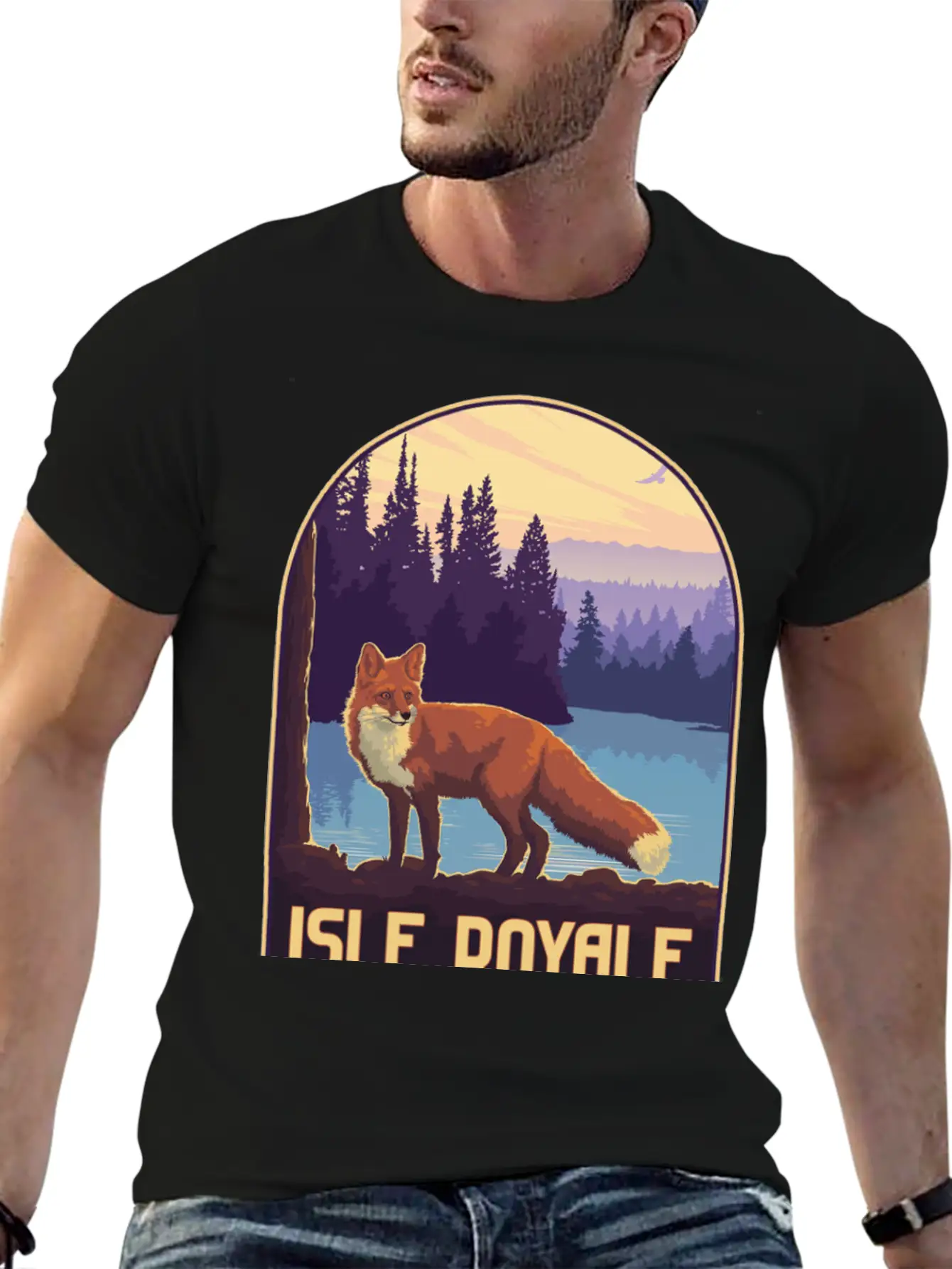 Isle Royale National Park Unisex Short Sleeve Soft Cotton T-Shirt – Casual Everyday Wear