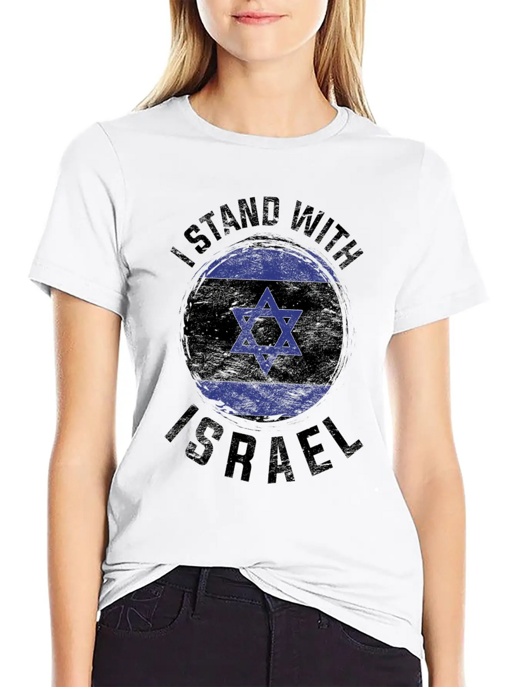 Israeli Flag Gift I Stand By Israel Breathable Soft Cotton T-Shirt – Timeless Casual Look