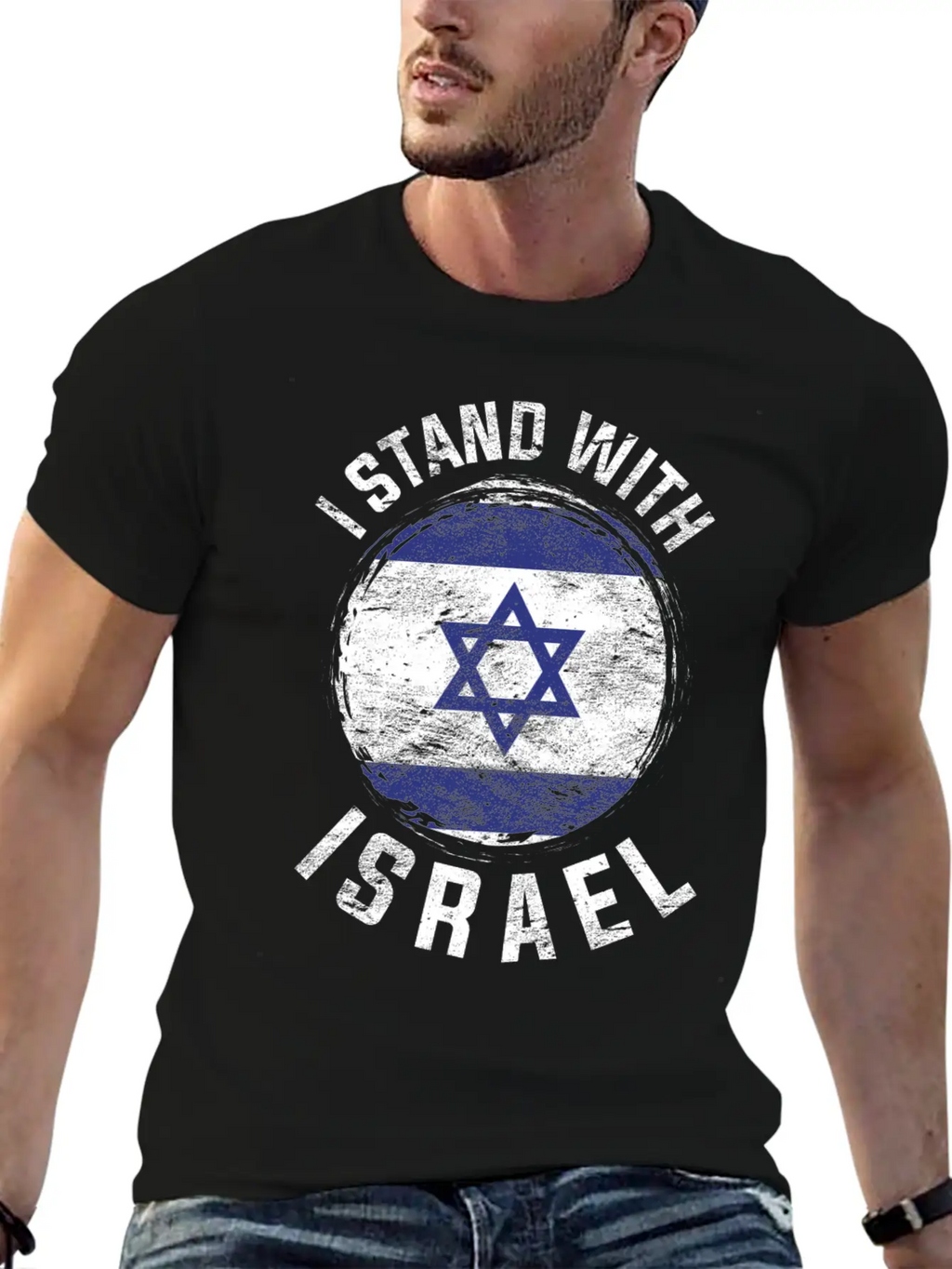 Israeli Flag Gift I Stand By Israel Breathable Soft Cotton T-Shirt – Timeless Casual Look