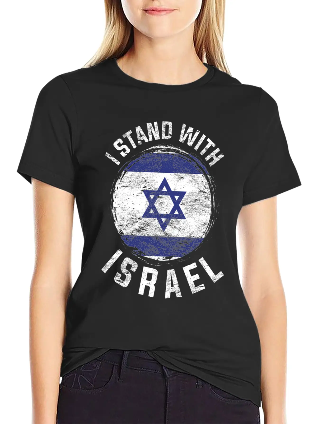 Israeli Flag Gift I Stand By Israel Breathable Soft Cotton T-Shirt – Timeless Casual Look
