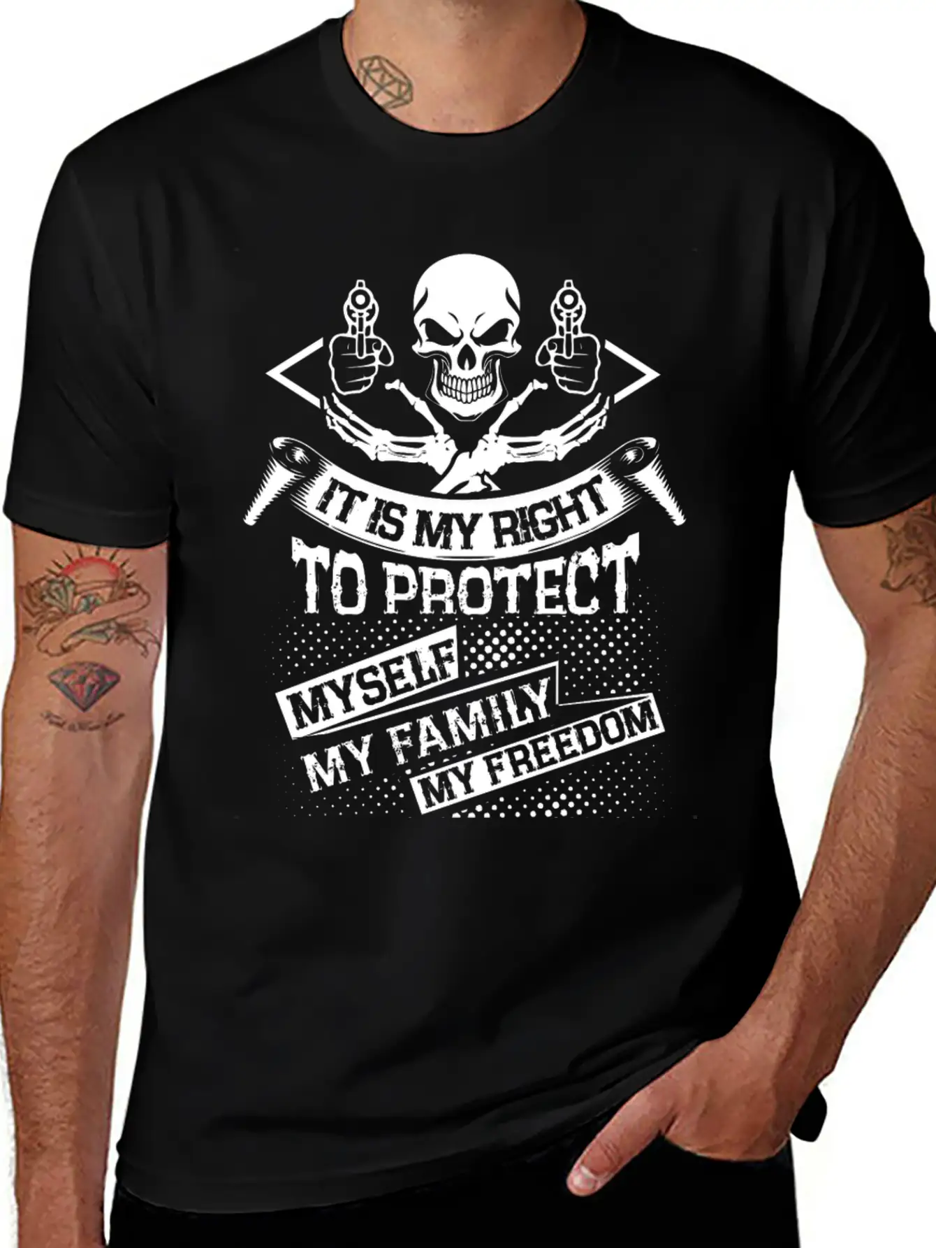 It Is My Right To Protect My Family T Shirt Essential Cotton Tee For Daily Outfits – Unisex Style