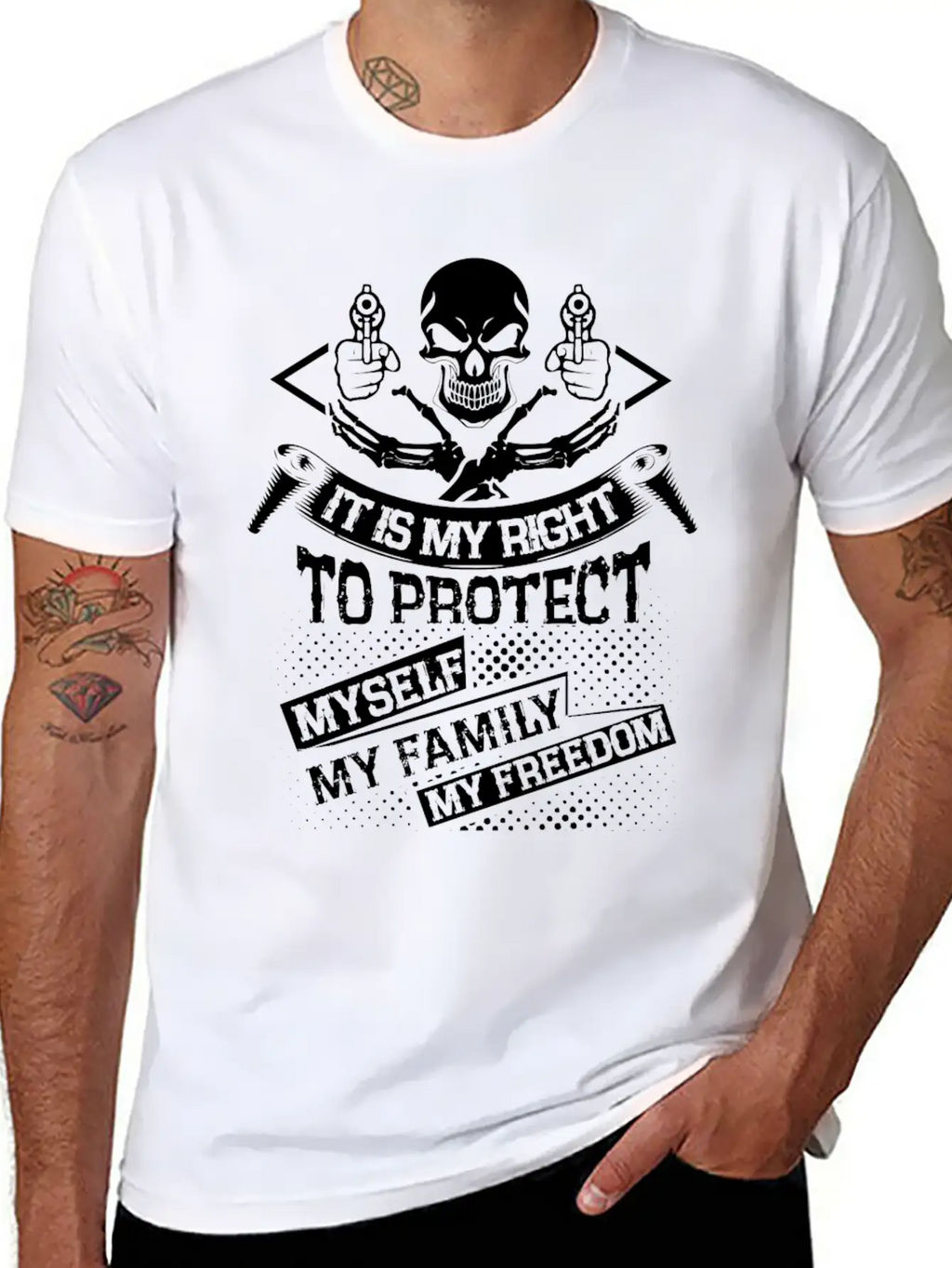 It Is My Right To Protect My Family T Shirt Essential Cotton Tee For Daily Outfits – Unisex Style