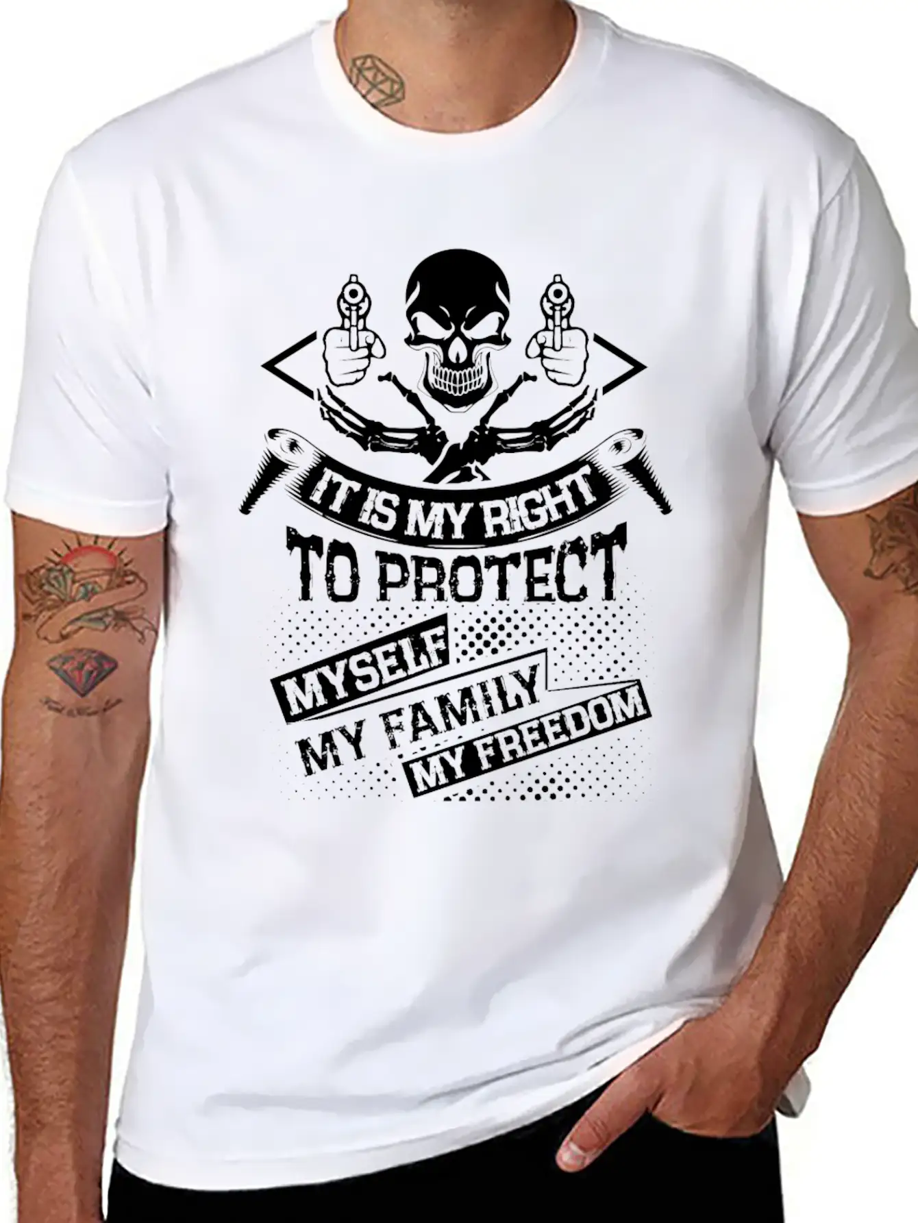 It Is My Right To Protect My Family T Shirt Essential Cotton Tee For Daily Outfits – Unisex Style