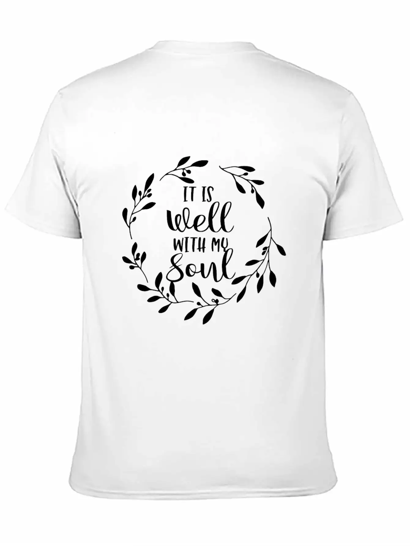It Is Well With My Soul Uplifting Quote Long Sleev Stylish Everyday T-Shirt – Unisex Basic Cotton Tee