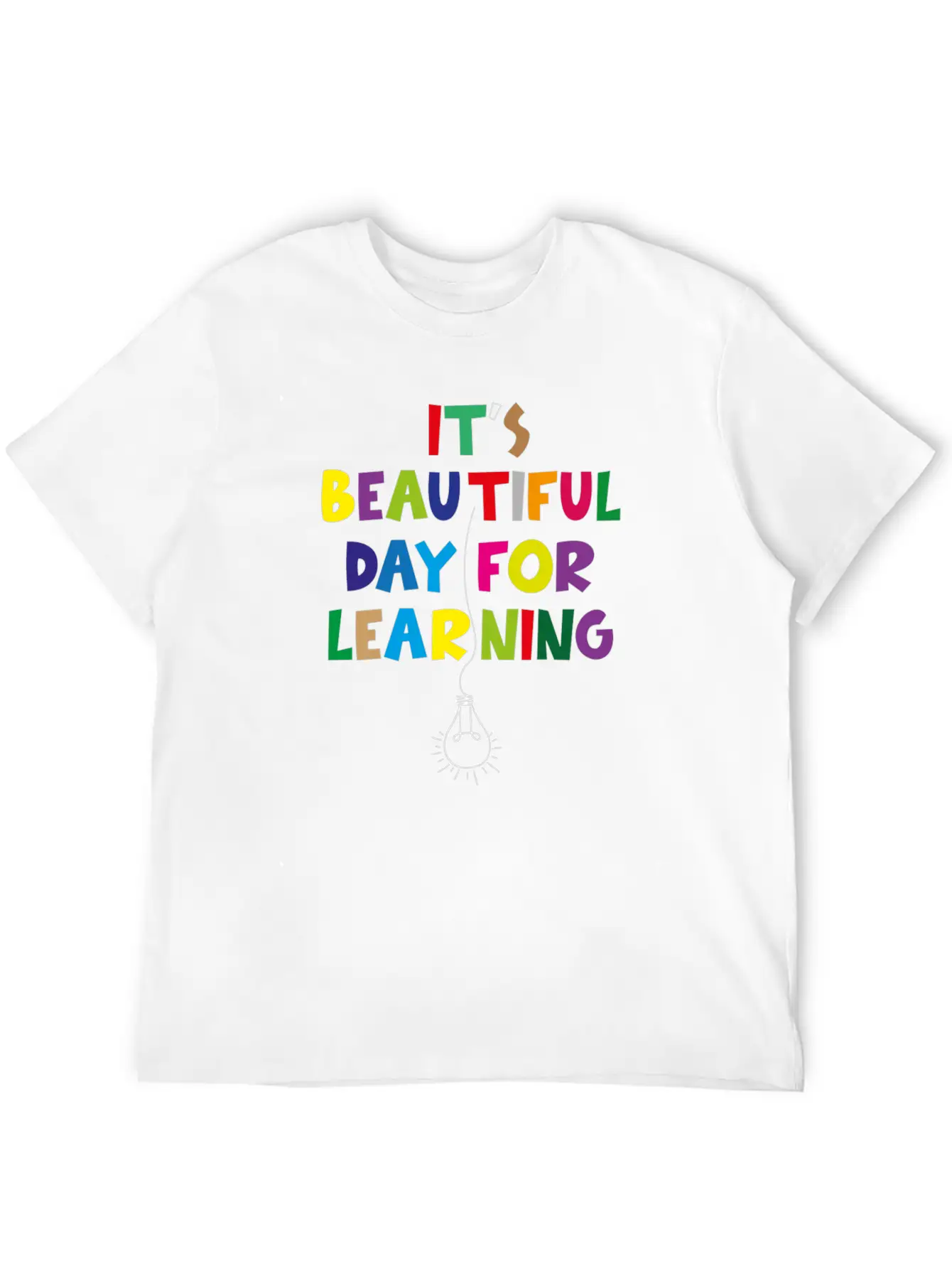 It S Beautiful Day For Learning Unisex Short Sleeve Soft Cotton T-Shirt – Casual Everyday Wear