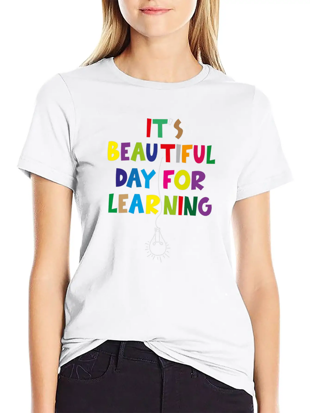 It S Beautiful Day For Learning Unisex Short Sleeve Soft Cotton T-Shirt – Casual Everyday Wear