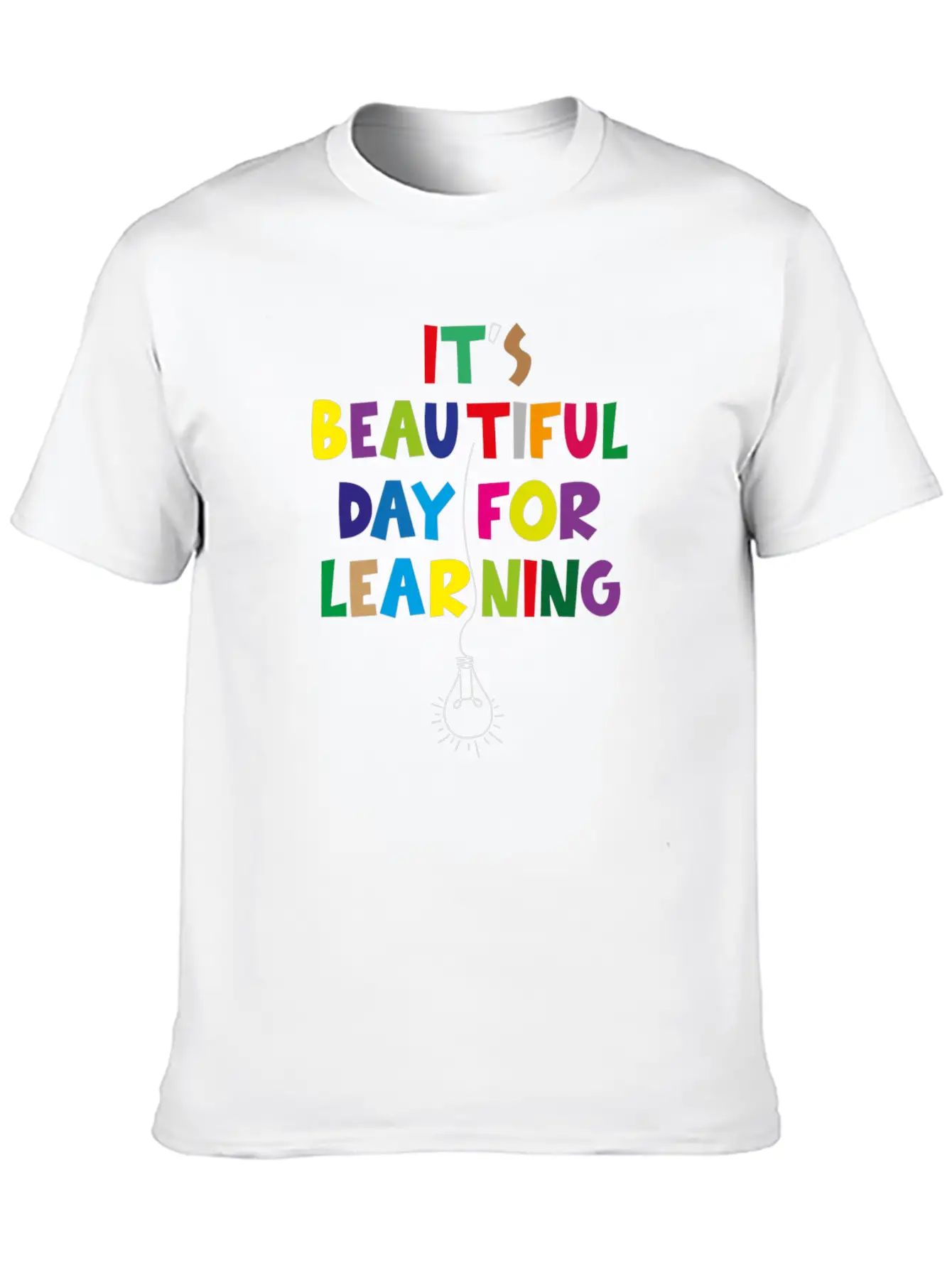 It S Beautiful Day For Learning Unisex Short Sleeve Soft Cotton T-Shirt – Casual Everyday Wear