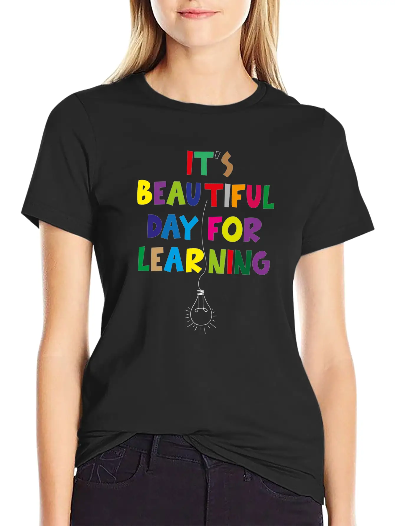 It S Beautiful Day For Learning Unisex Short Sleeve Soft Cotton T-Shirt – Casual Everyday Wear