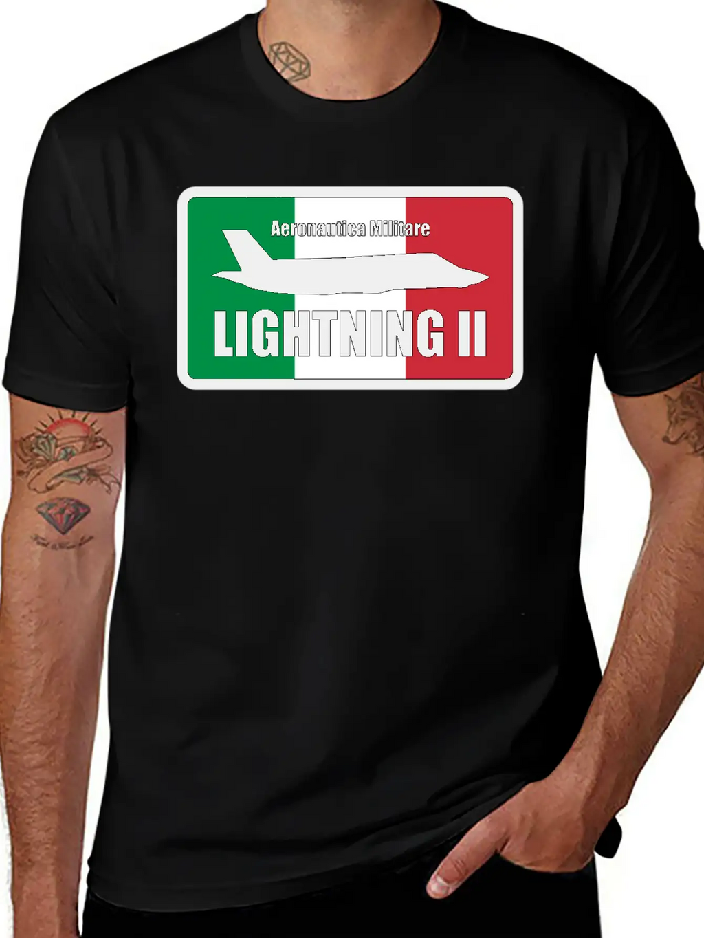 Italian F35 Lightning Small Logo Trending Breathable Graphic T-Shirt – Perfect For Casual Days