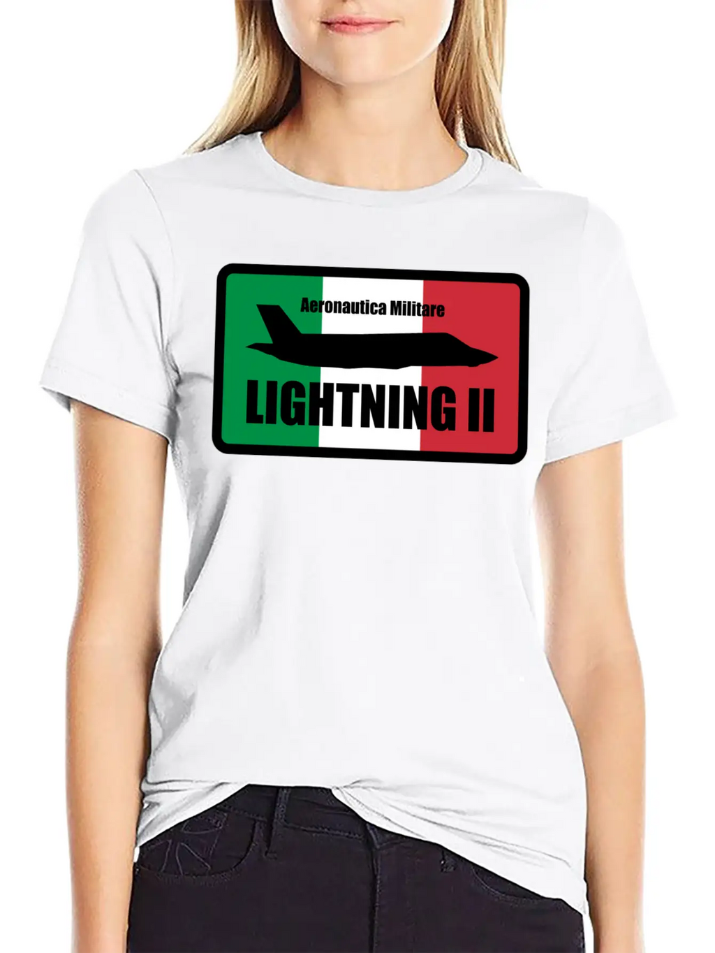 Italian F35 Lightning Small Logo Trending Breathable Graphic T-Shirt – Perfect For Casual Days