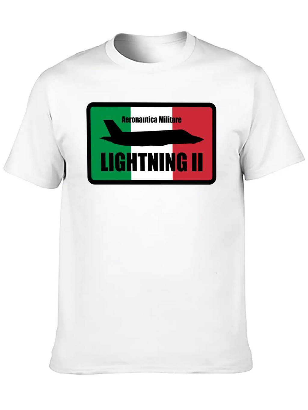Italian F35 Lightning Small Logo Trending Breathable Graphic T-Shirt – Perfect For Casual Days