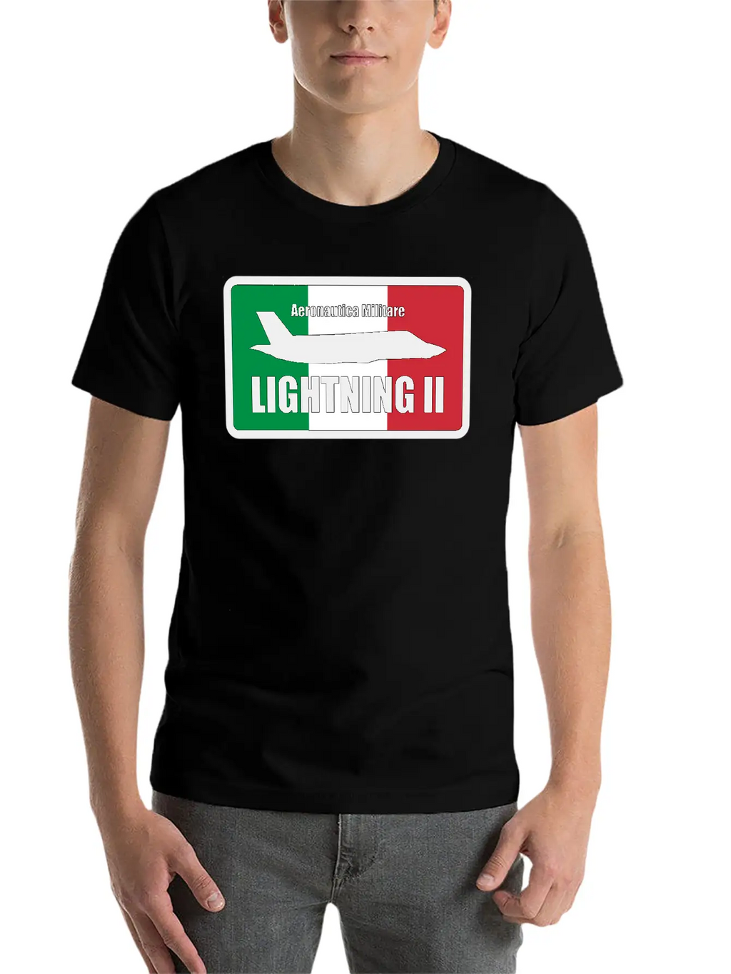 Italian F35 Lightning Small Logo Trending Breathable Graphic T-Shirt – Perfect For Casual Days