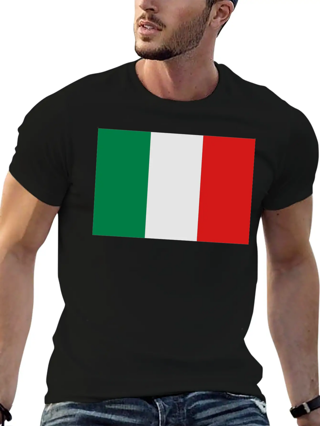 Italian Flag Stylish Everyday T-Shirt – Unisex Basic Cotton Tee