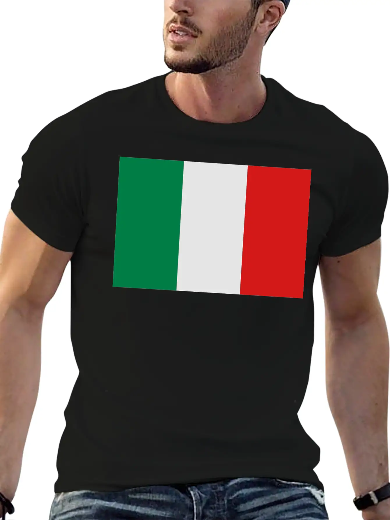 Italian Flag Stylish Everyday T-Shirt – Unisex Basic Cotton Tee
