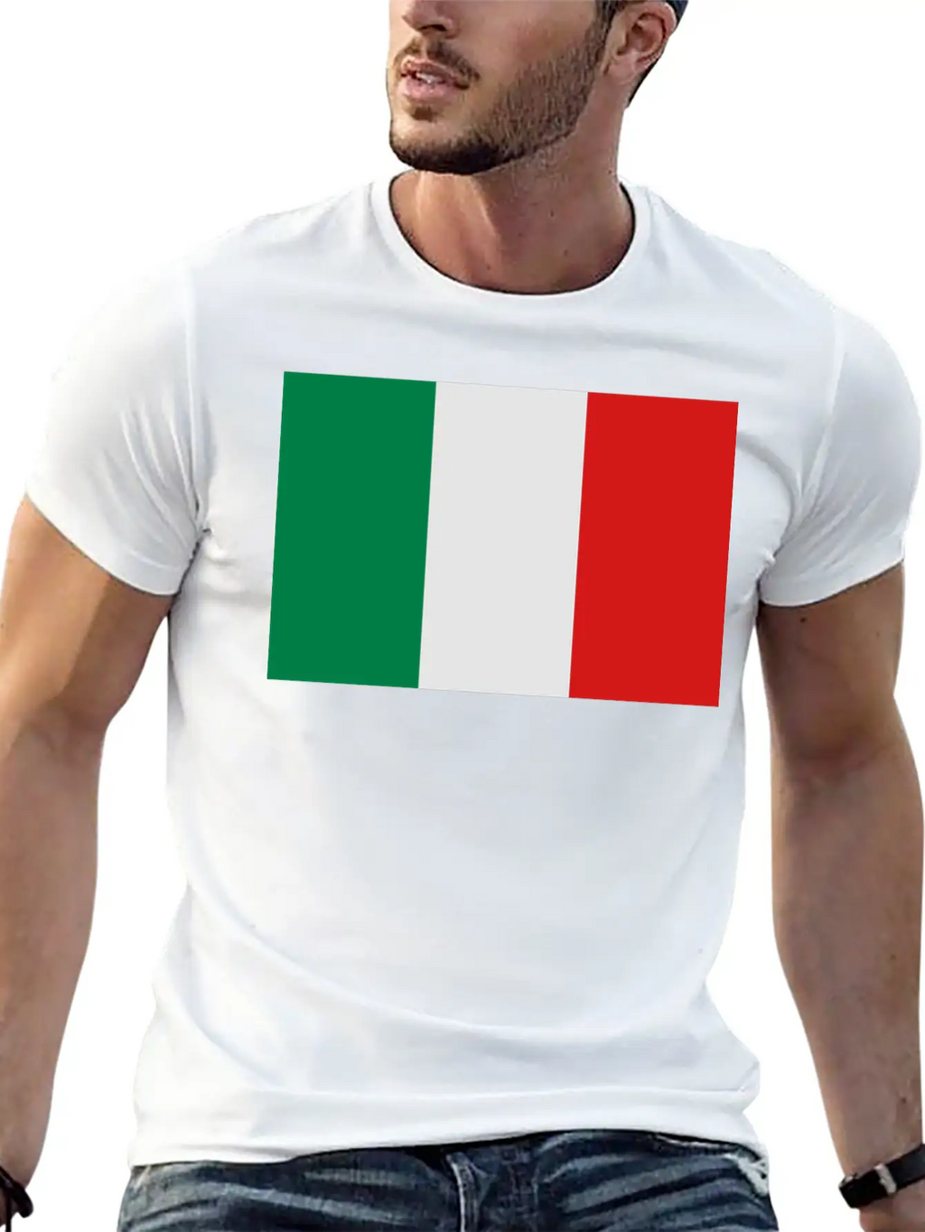Italian Flag Stylish Everyday T-Shirt – Unisex Basic Cotton Tee