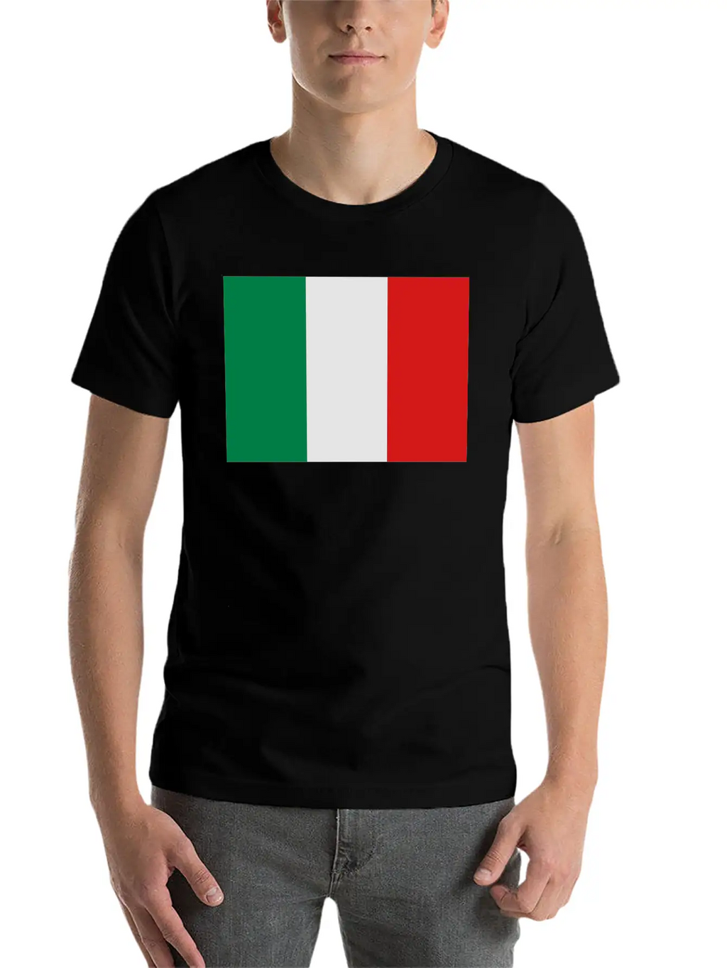 Italian Flag Stylish Everyday T-Shirt – Unisex Basic Cotton Tee