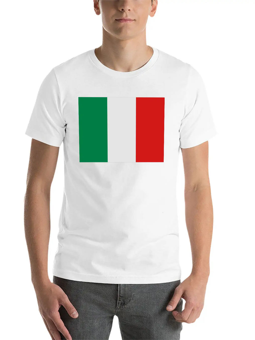 Italian Flag Stylish Everyday T-Shirt – Unisex Basic Cotton Tee