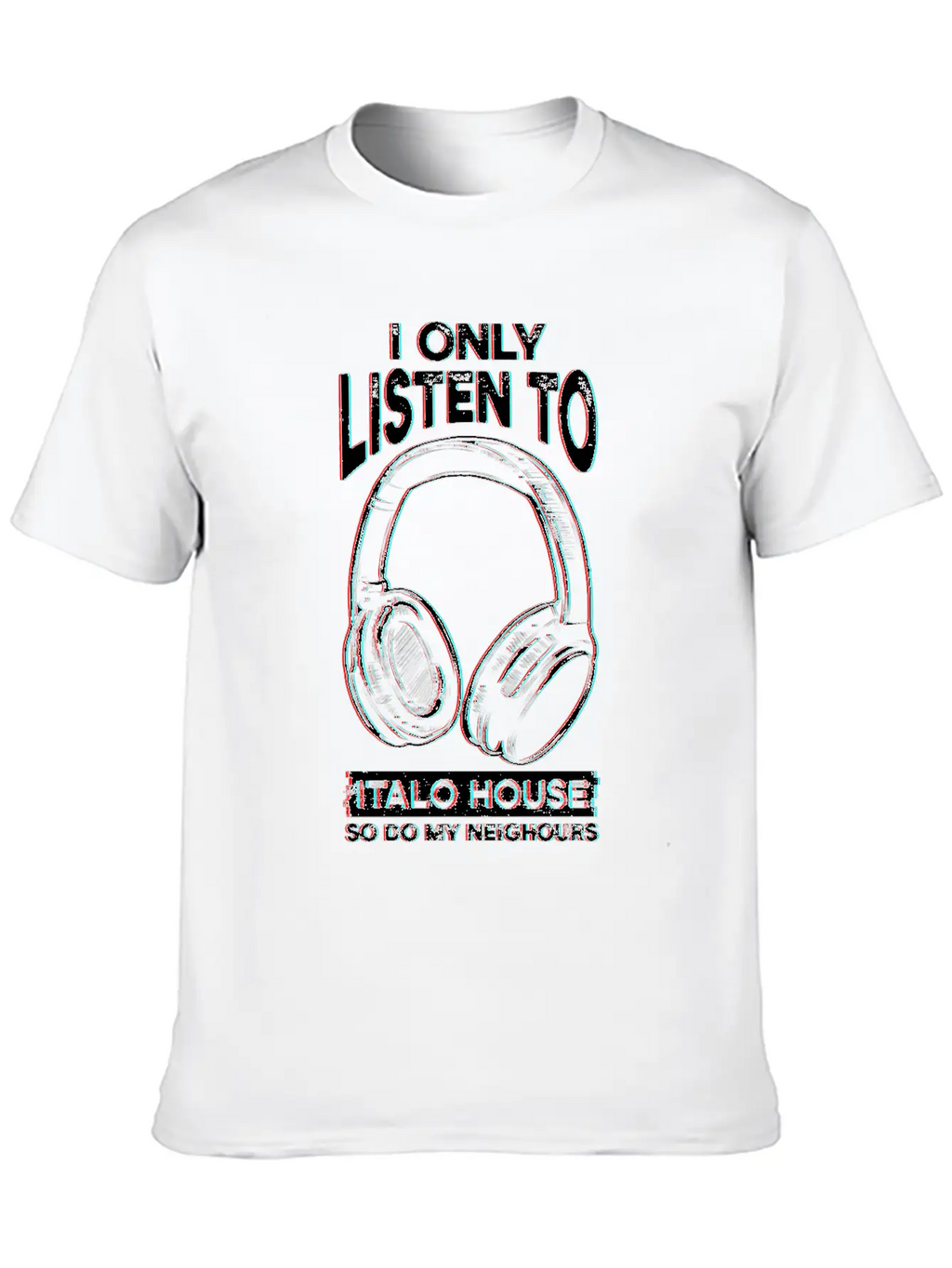 Italo House Techno DJ Unisex Short Sleeve Soft Cotton T-Shirt – Casual Everyday Wear