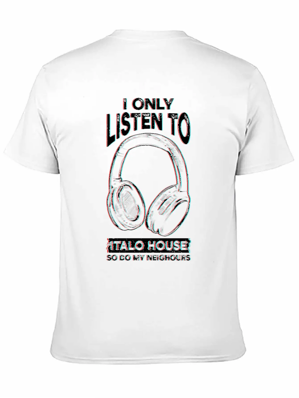 Italo House Techno DJ Unisex Short Sleeve Soft Cotton T-Shirt – Casual Everyday Wear