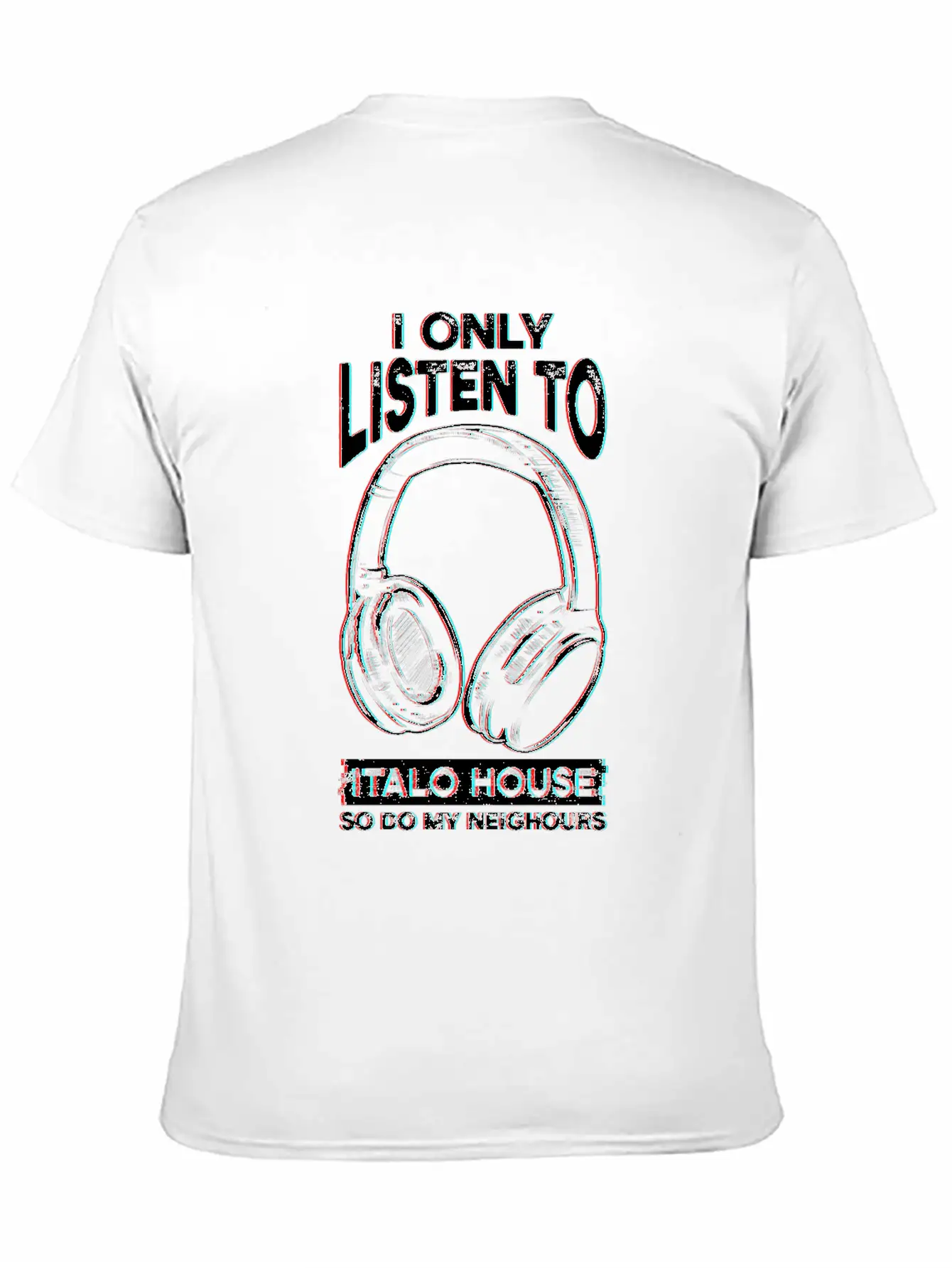 Italo House Techno DJ Unisex Short Sleeve Soft Cotton T-Shirt – Casual Everyday Wear