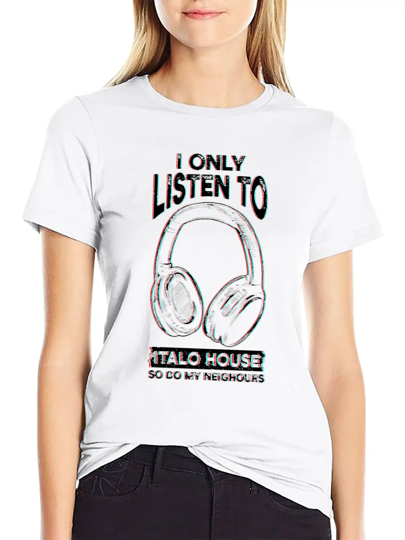 Italo House Techno DJ Unisex Short Sleeve Soft Cotton T-Shirt – Casual Everyday Wear