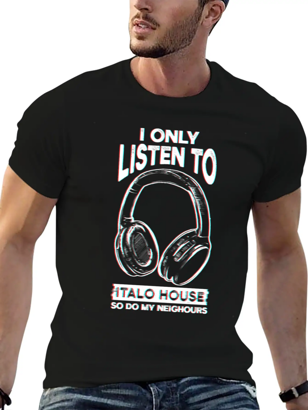 Italo House Techno DJ Unisex Short Sleeve Soft Cotton T-Shirt – Casual Everyday Wear