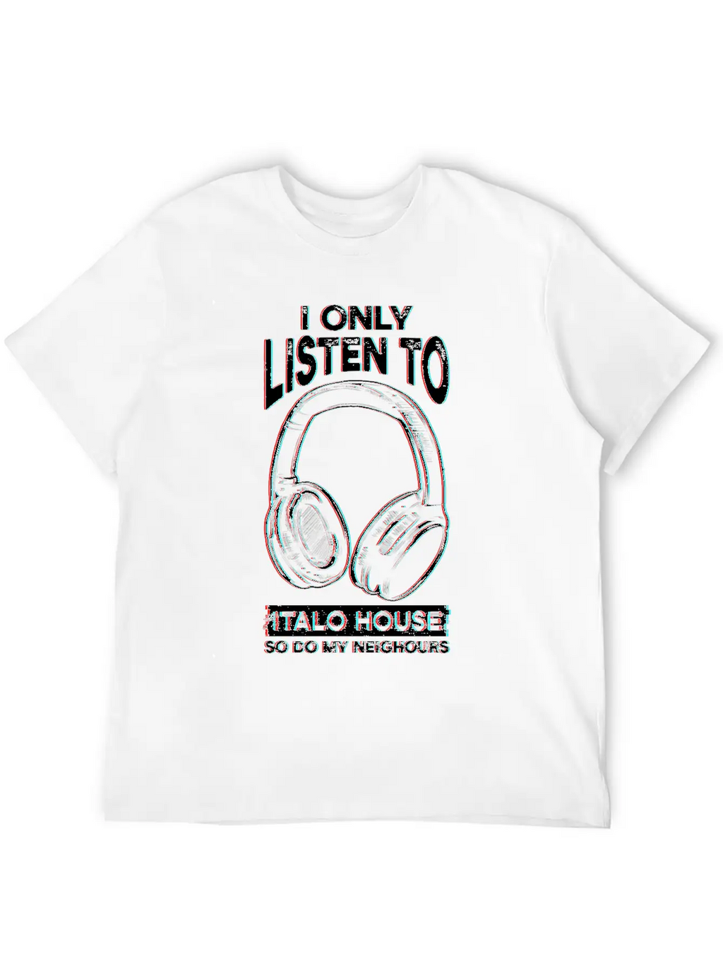 Italo House Techno DJ Unisex Short Sleeve Soft Cotton T-Shirt – Casual Everyday Wear
